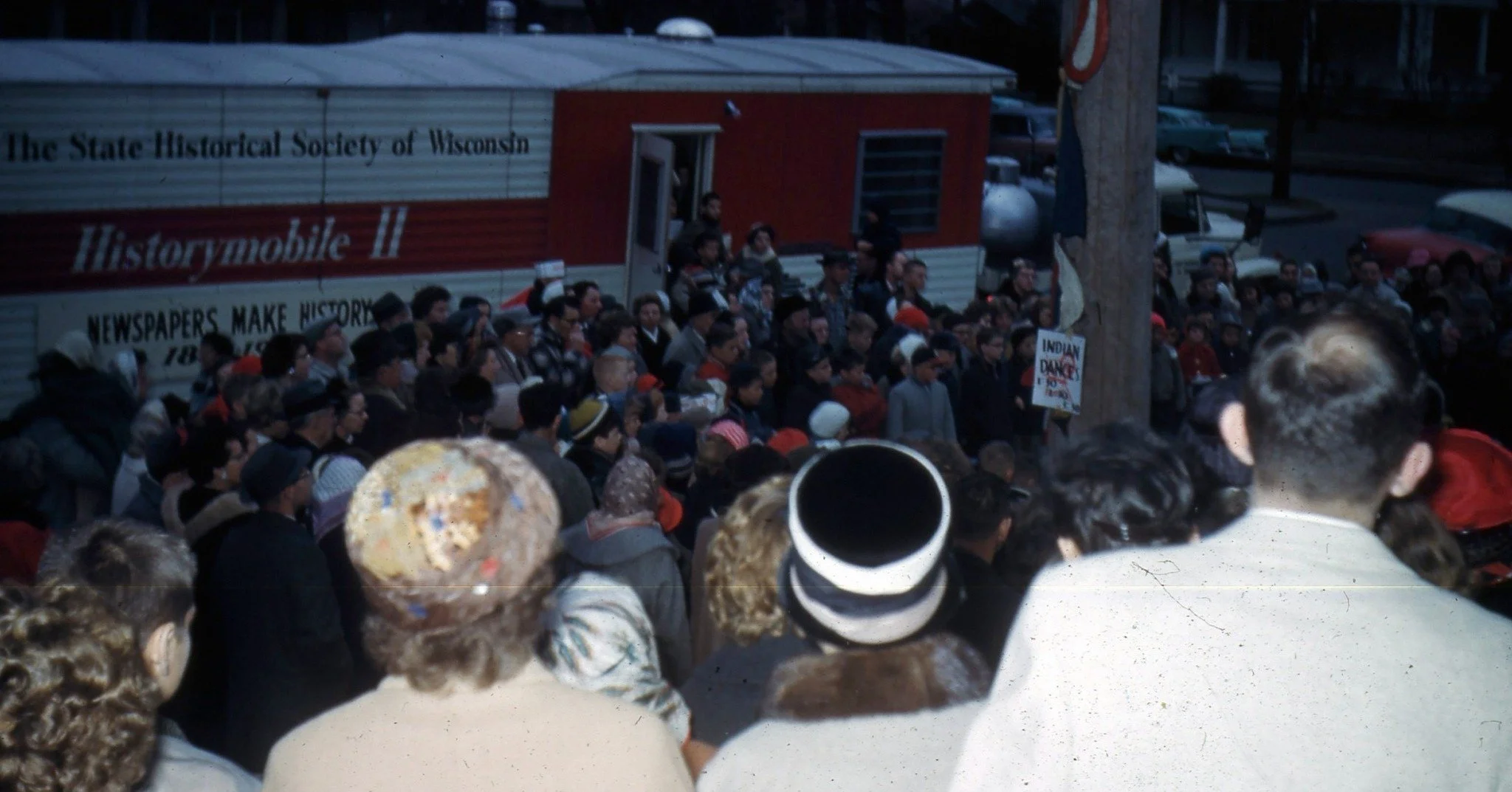 Recently we found some slides showing the 1962 visit of the Historymobile II to Marathon County, and it seems like a great time to share that story.

The first Historymobile was a project established by the@wisconsinhistoricalsociety  back in 1954 wh