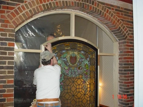 Original Stained Glass Window Returned and Installed