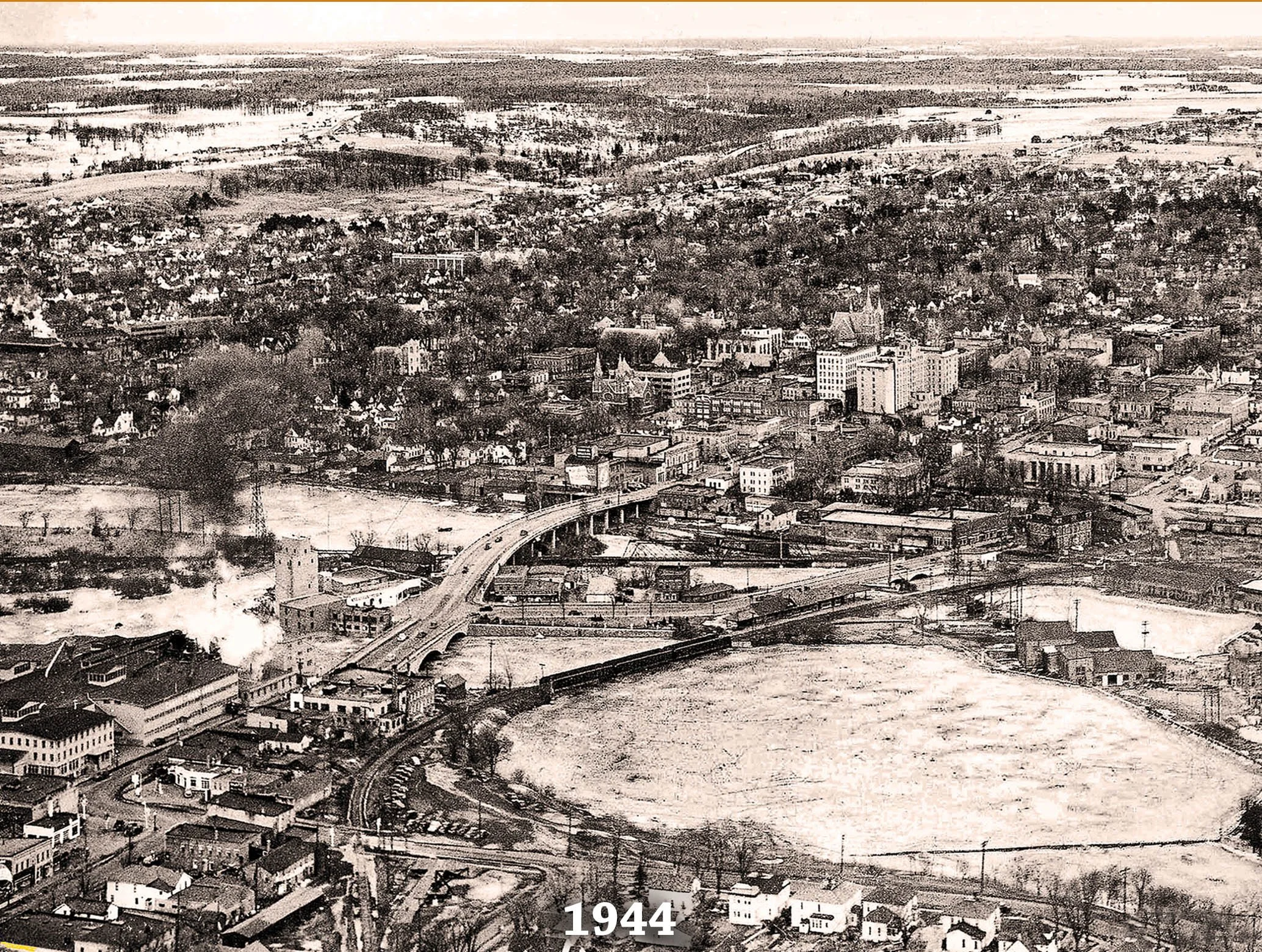 Aerial of Downtown Wausau