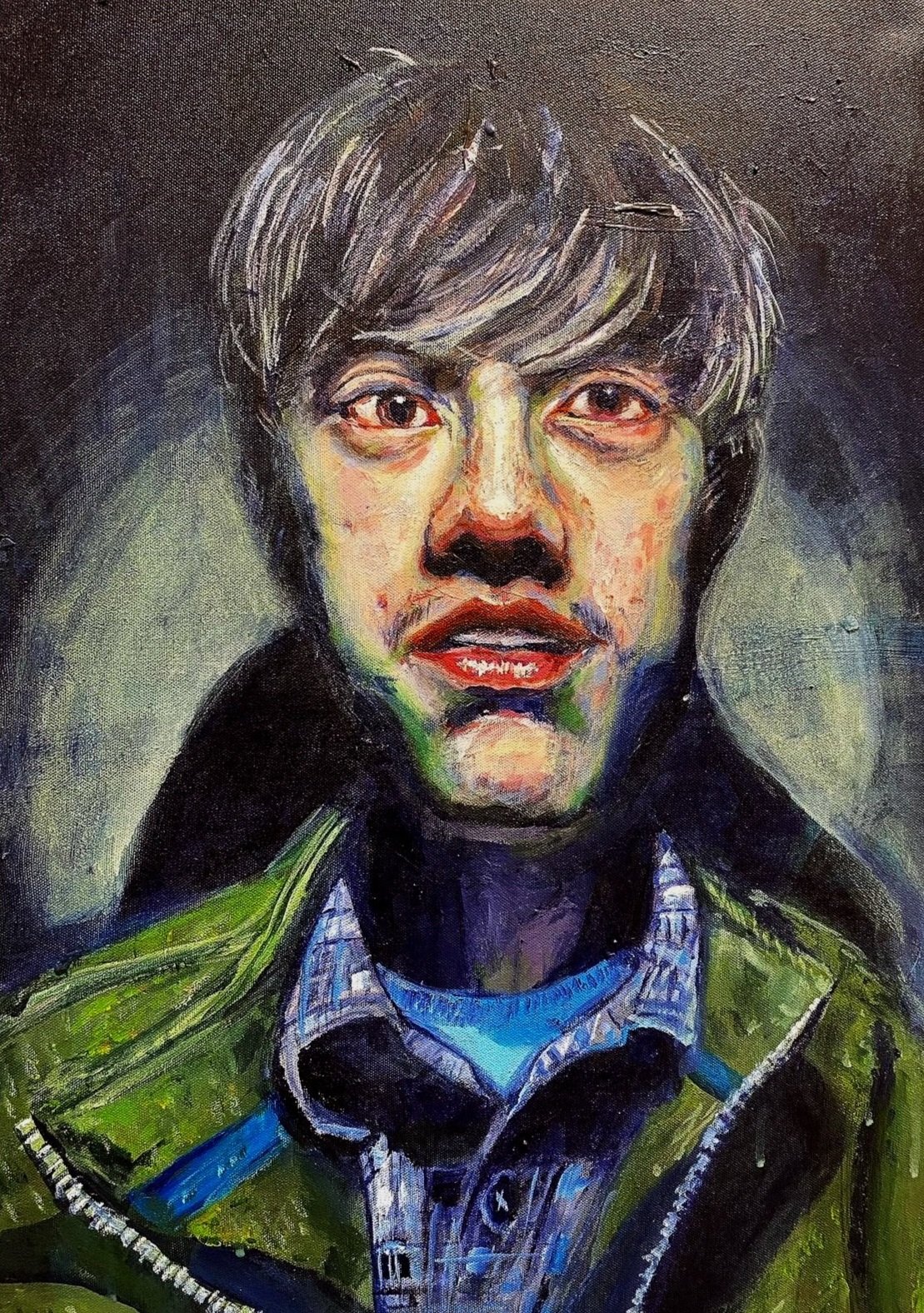 "Brent Young" 2023, acrylic on canvas