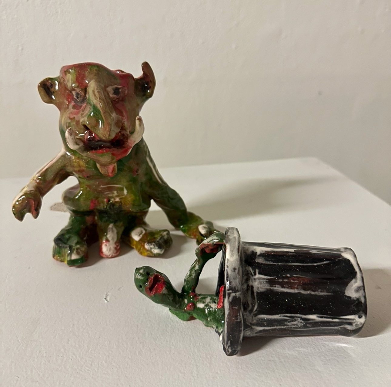 "creatures from bitch-hell" 2025, terracotta
