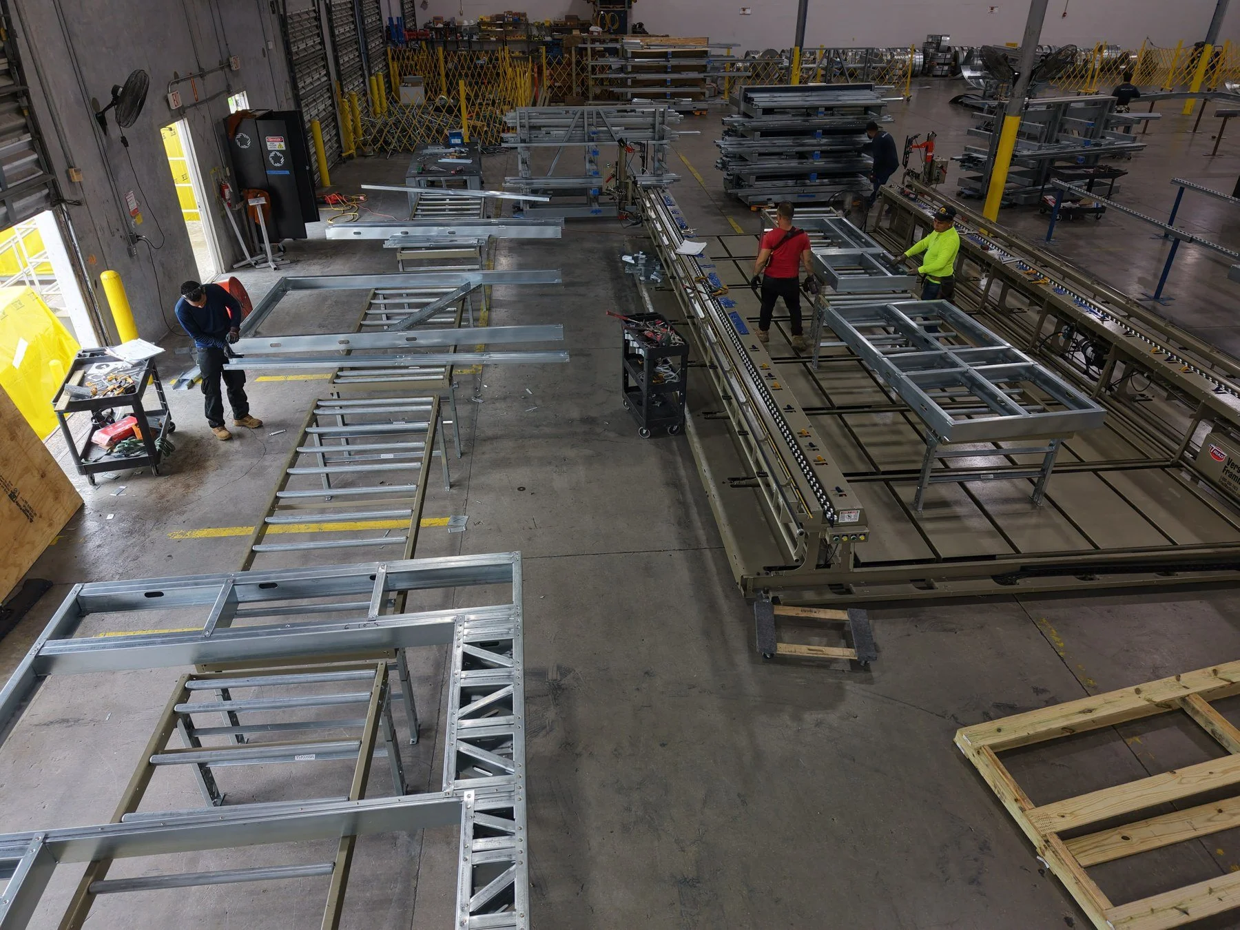 Panel assembly tables