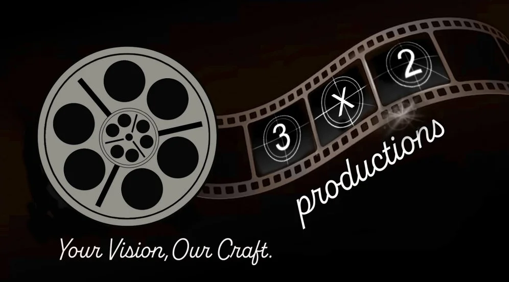 Graphic logo of a film reel and film strip with the words 'Your Vision, Our Craft' and 'productions'.