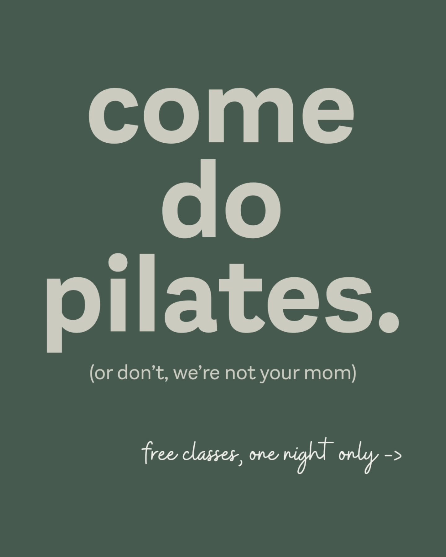 🌙 Westminster After Dark is filling up fast, but space just opened up in our 6:30 class! 

Make it a Girls' Night! Tag someone you want to bring with you 👇👇

Stick around after your workout to learn about the reformers, tour the rest of the studio