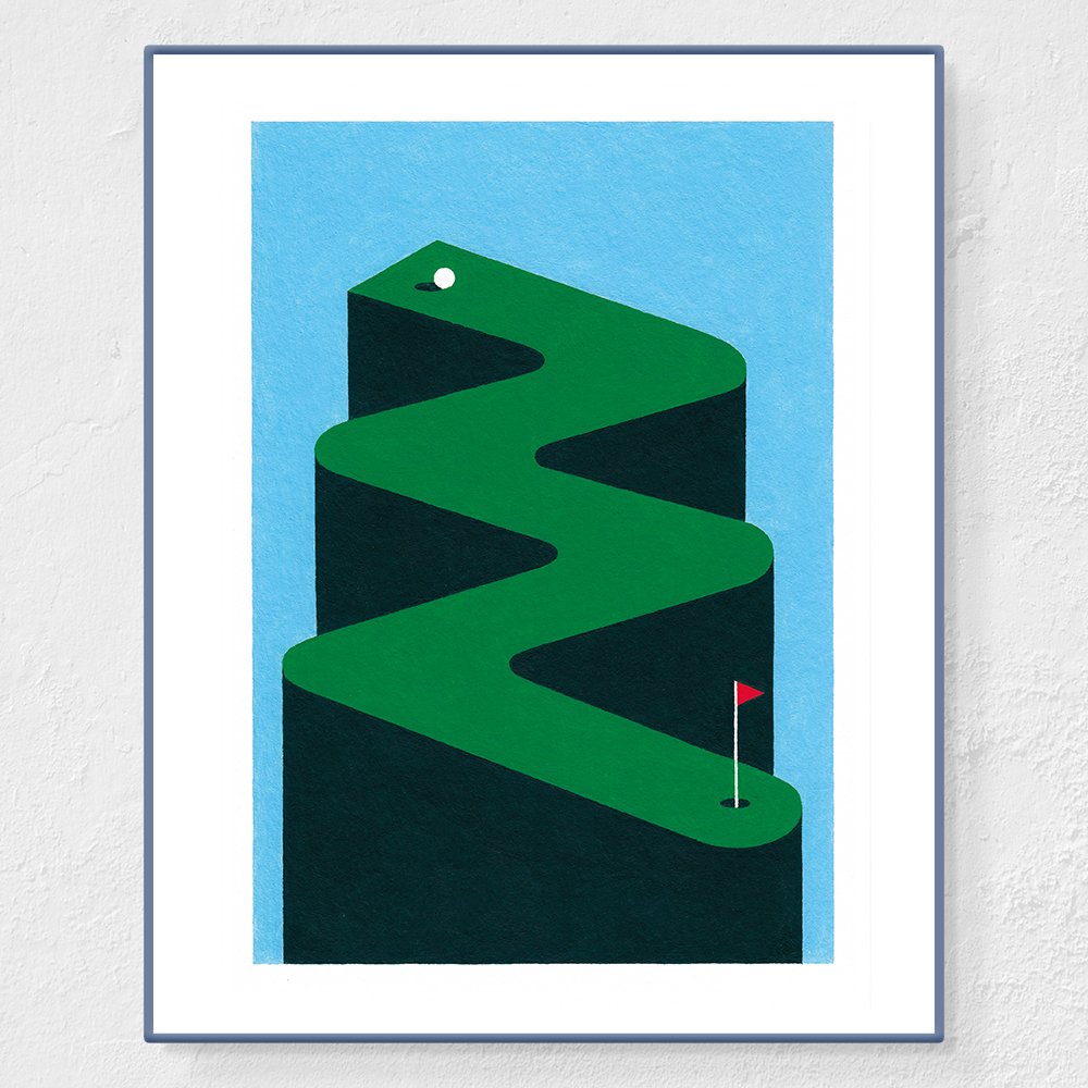 Minigolf Zig-zag - Affiche Julian Lagoutte