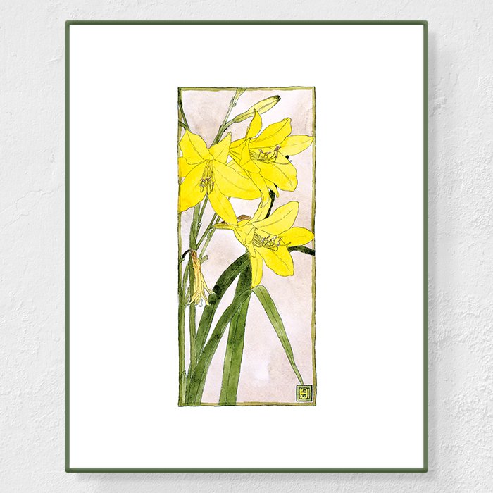 Yellow dailily - Affiche Hannah Overbeck