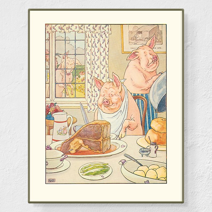 Roast beef - Affiche Leonard Leslie Brooke