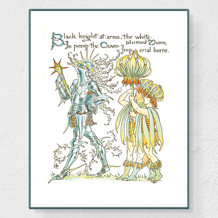 Black knight - Affiche Walter Crane