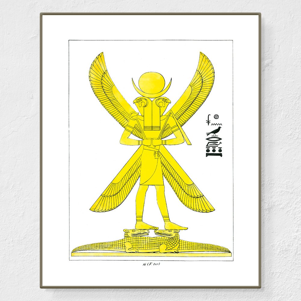 Dieu Lune - Affiche Léon Jean Joseph Dubois