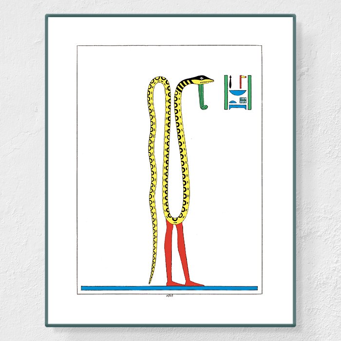 Serpent - Affiche Léon Jean Joseph Dubois