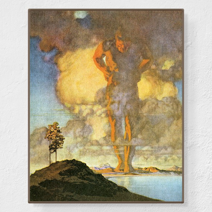 Atlas - Affiche Maxfield Parrish
