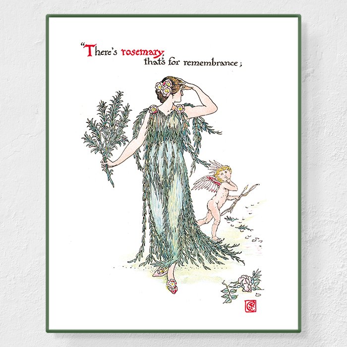 Rosemary - Affiche Walter Crane