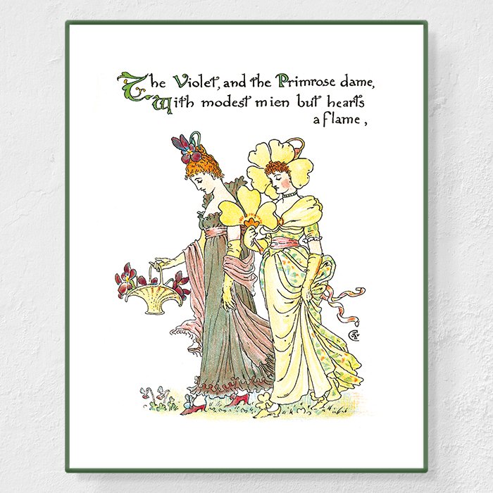 Violet - Affiche Walter Crane