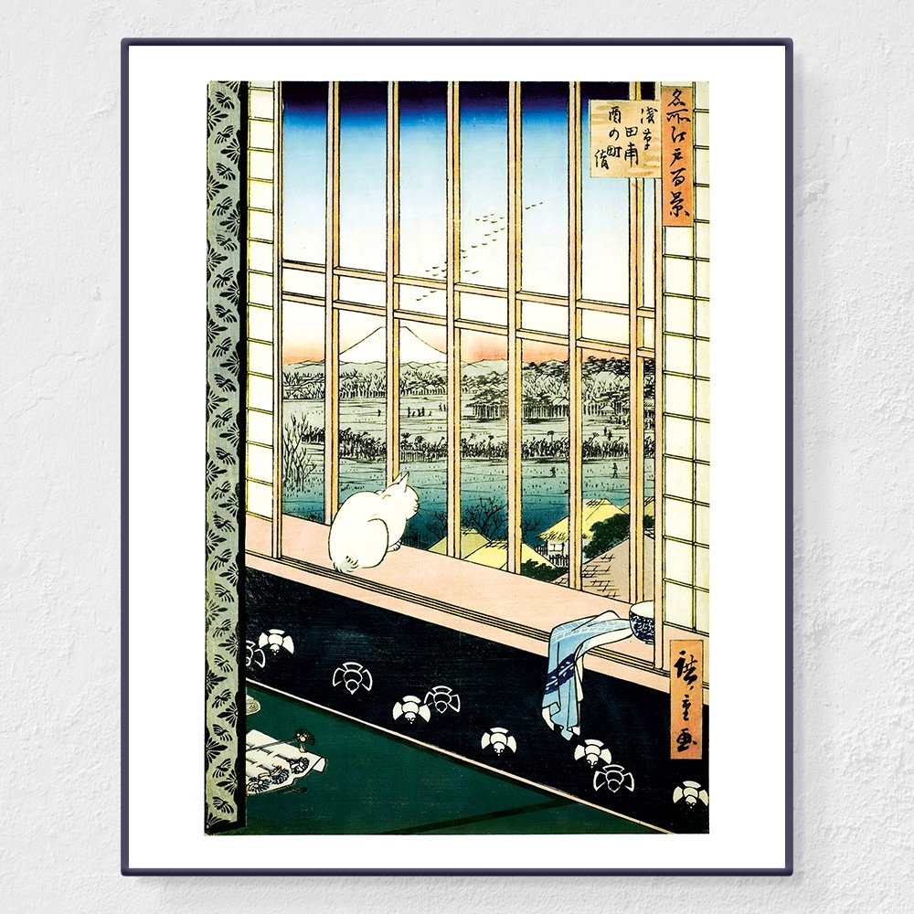 Asakusa tanbo Torinomachi mode - Affiche Hiroshige Utagawa