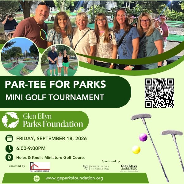 ⛳🎉 It&rsquo;s time to Par-Tee for Parks!

Tickets are on sale now for our fun evening supporting the parks, programs, and recreational opportunities that make Glen Ellyn special.

Proceeds from Par-Tee for Parks help advance the Foundation&rsquo;s m