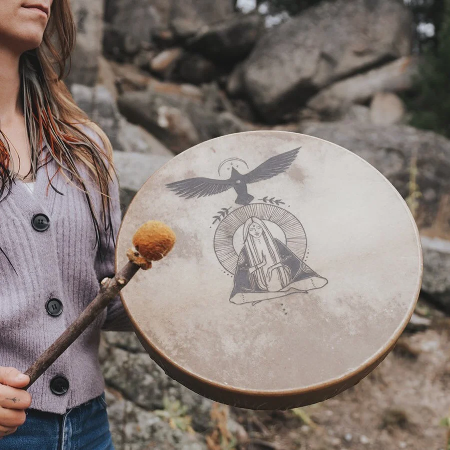 There is something ancient about gathering in rhythm.
Voices rising. Hands on drum. Hearts remembering.

Join Jayda Wolter &amp; Ally Leadbetter for our Drum &amp; Song Circle ~ a space of resonance and remembrance, to lend your voice (or simply list