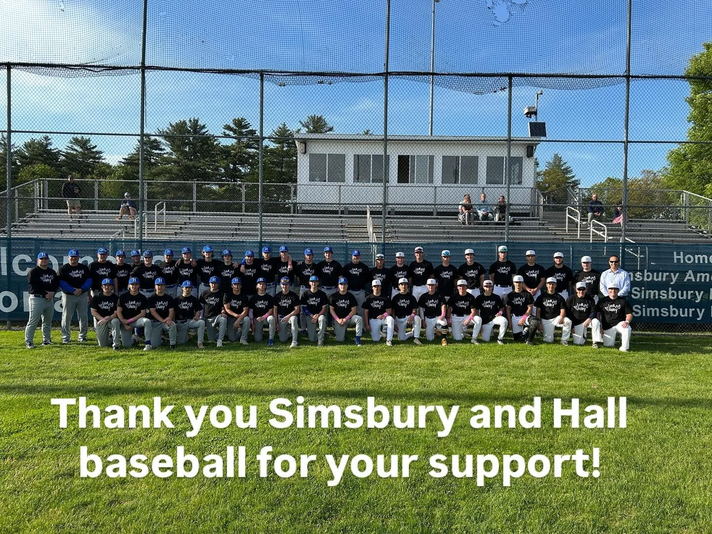 Thank you @shstrojansbaseball and @halltitansbaseball for supporting AZFF.  These communities should be proud of these outstanding young men. @simsburyathletics @hallathletics