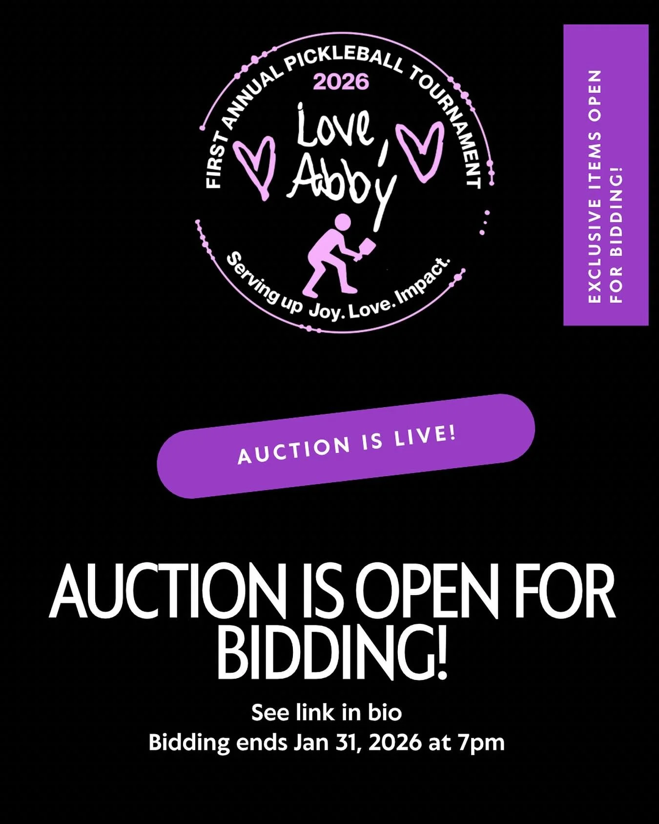 💜 Bidding is LIVE 💜

The wait is over! Our online auction is officially open for bidding. Whether you&rsquo;re a UConn super fan or looking for your next vacation or golf adventure, every bid helps us bring joy, love and impact to families of criti