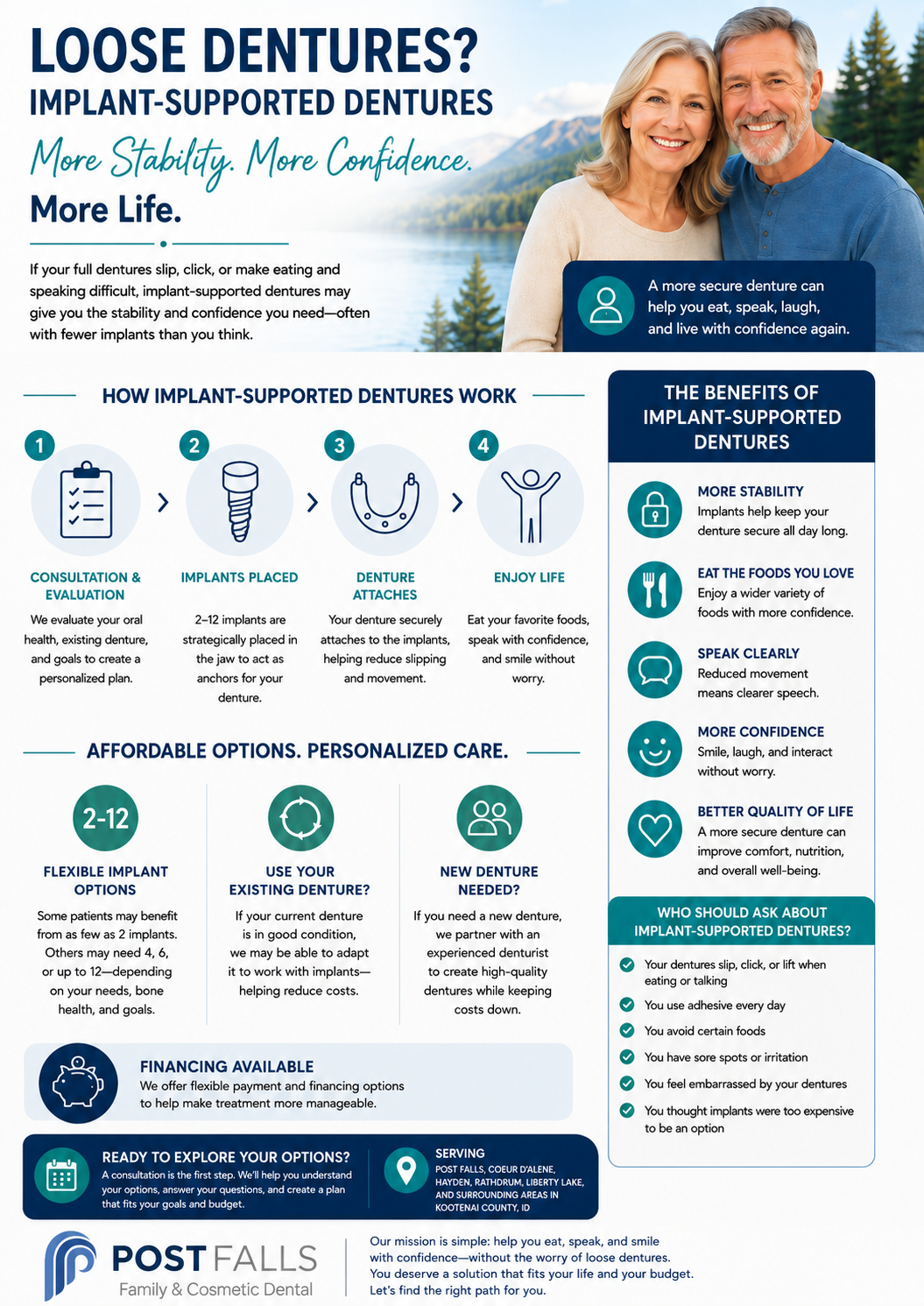 Having Trouble With Loose Dentures? Implant-Supported Dentures May Be More Affordable Than You Think