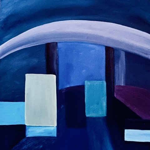 'Night-time M40' 
- oil paint on canvas -