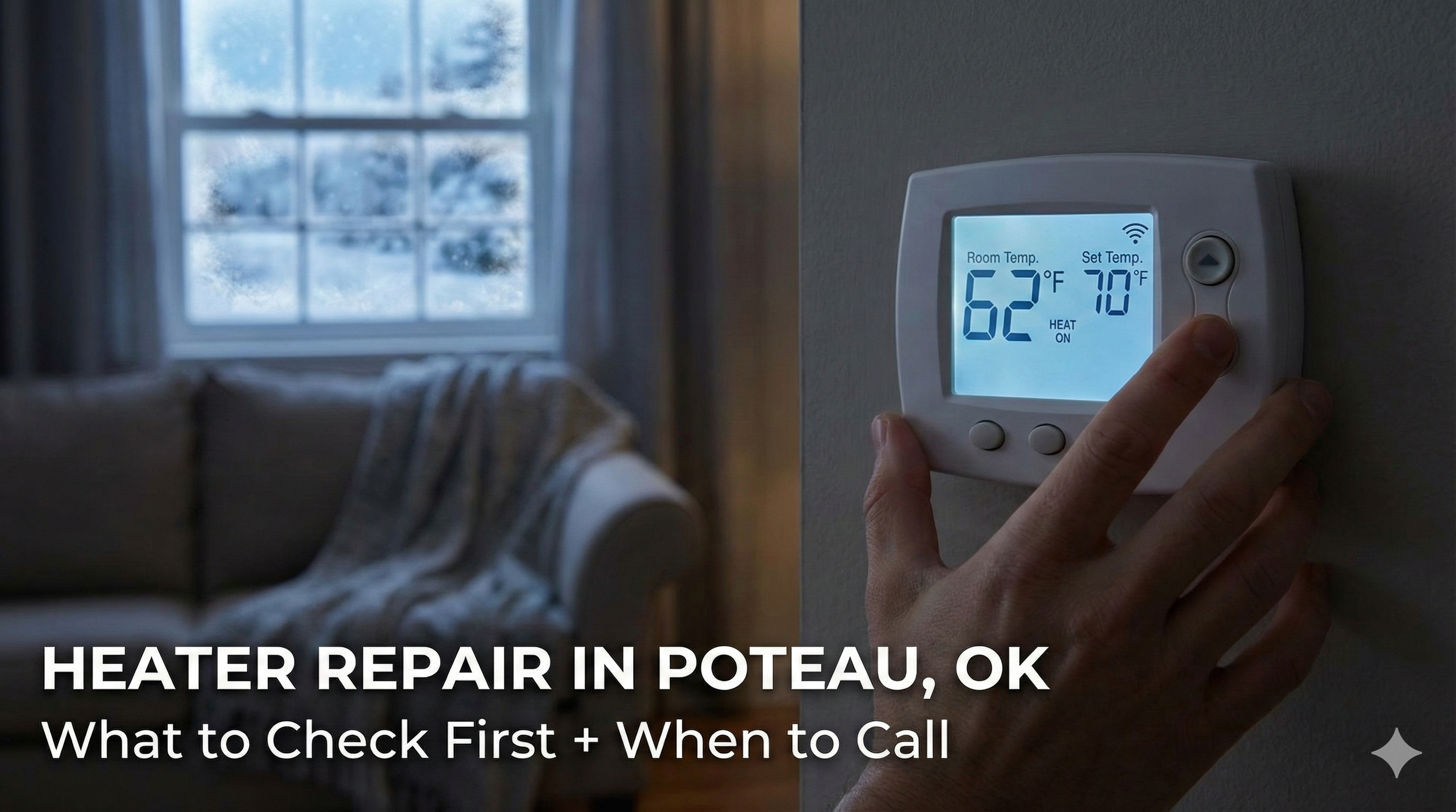 Heater Repair in Poteau, OK: What to Check First + When to Call