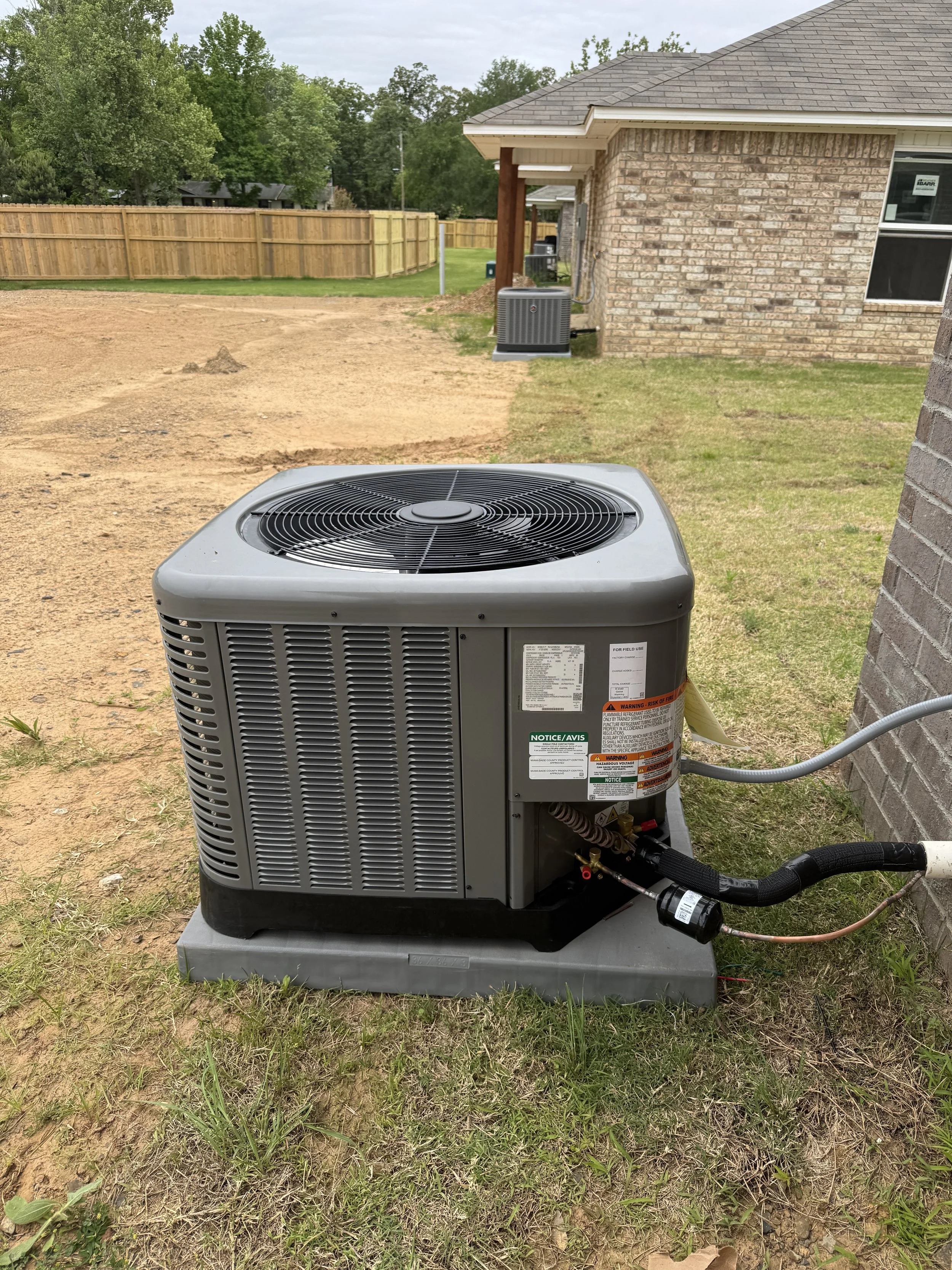 Residential AC replacement and install completed by Clark HVAC in Fort Smith, AR