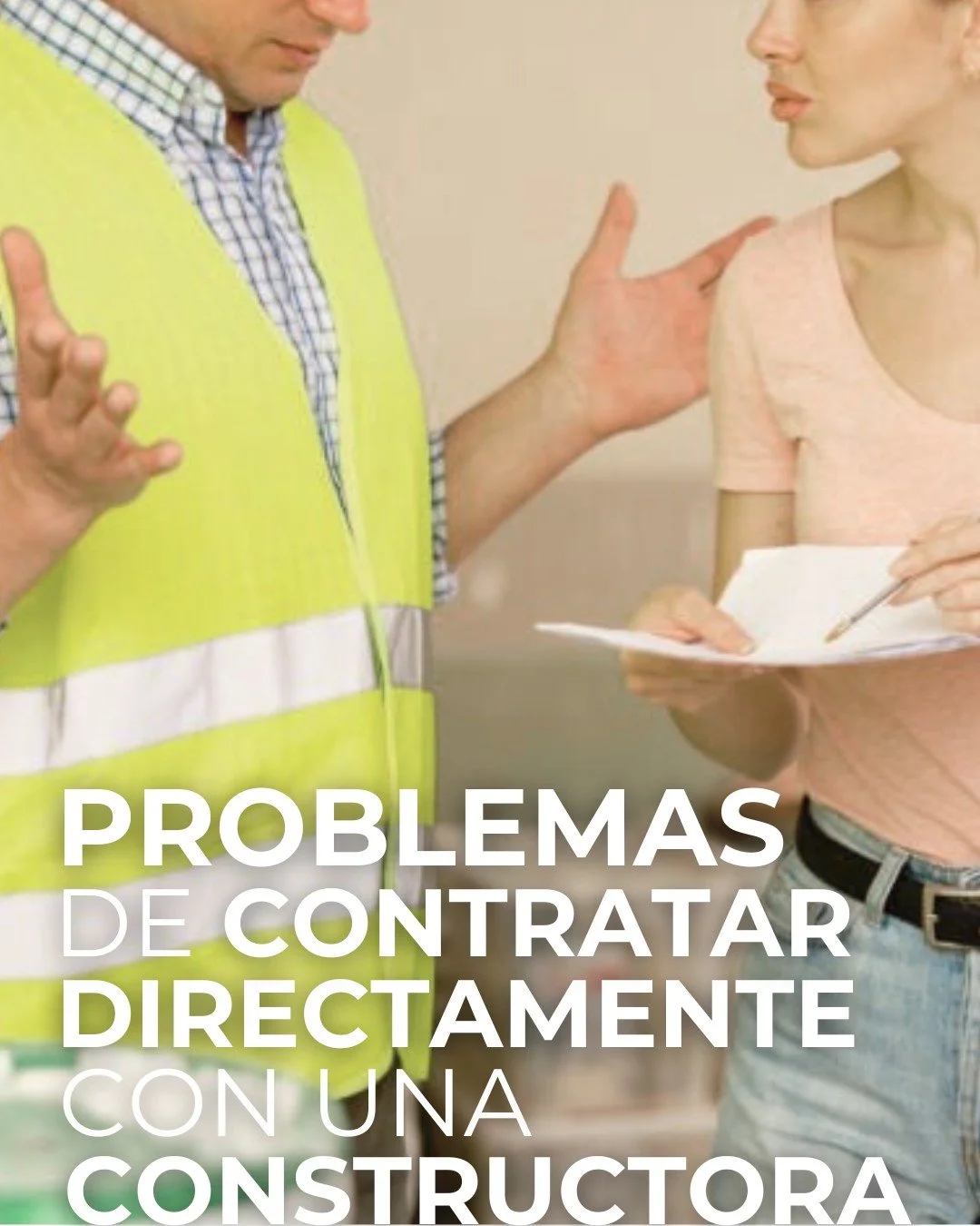 Si est&aacute;s pensando en REFORMAR TU CASA, puede parecer una buena idea hablar directamente con una constructora para "ahorrarte" el coste del proyecto.
⚠️Pero CUIDADO: esto puede salir mucho m&aacute;s caro y complicado de lo que imagin