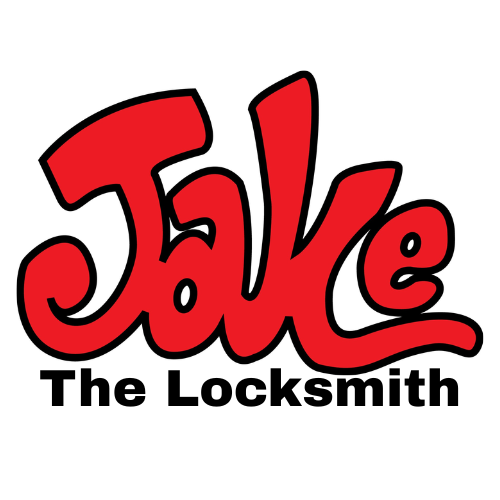 Colorful logo with the word "Jake" written in bold red stylized letters.
