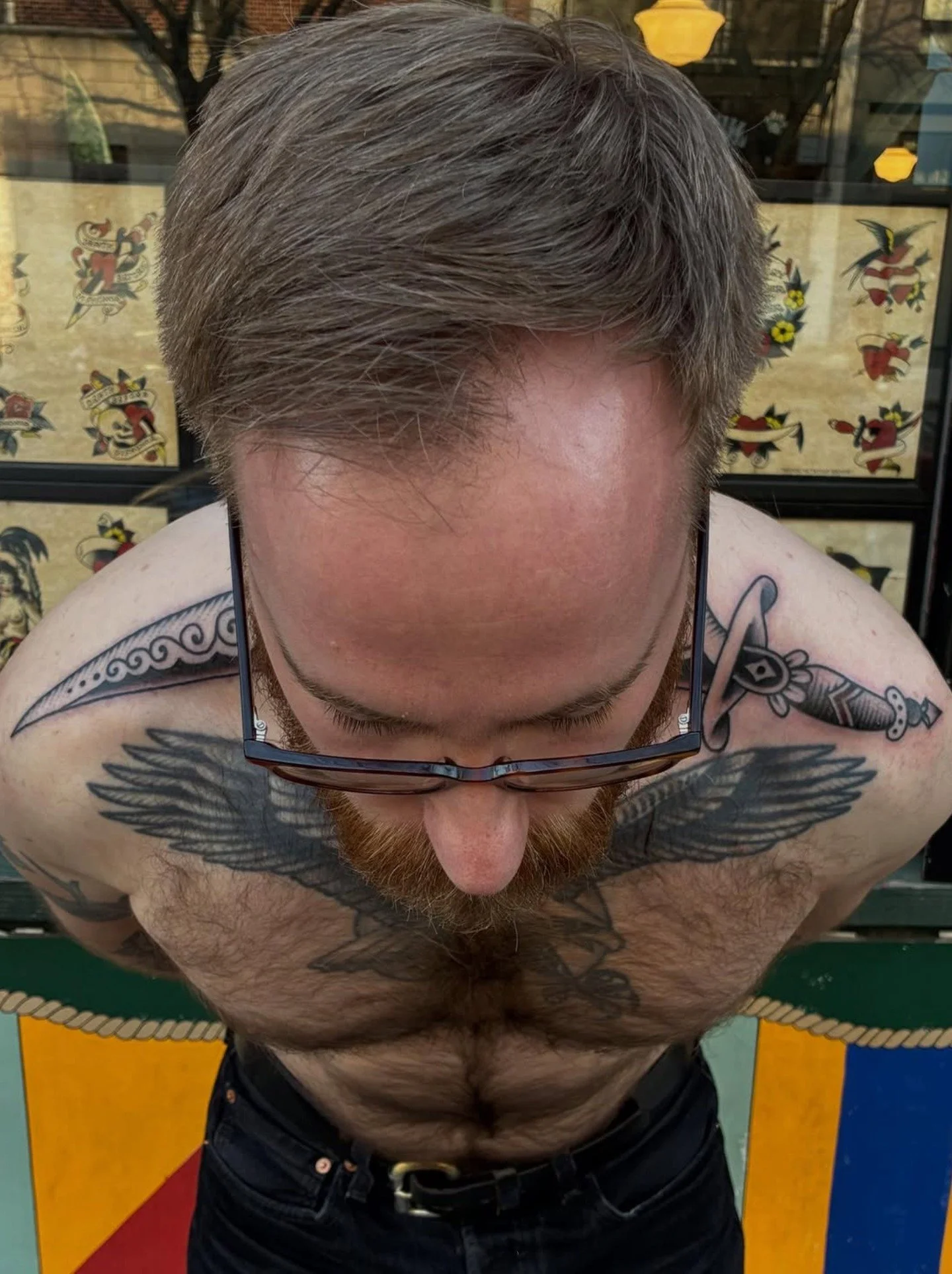 Dagger through the neck
By @robbanksofamerica 
.
.
.
.
.
.
.
#eastrivertattoo #tradtattoo #traditionaltattoo #greenpoint #nyctattoo #brooklyntattoo