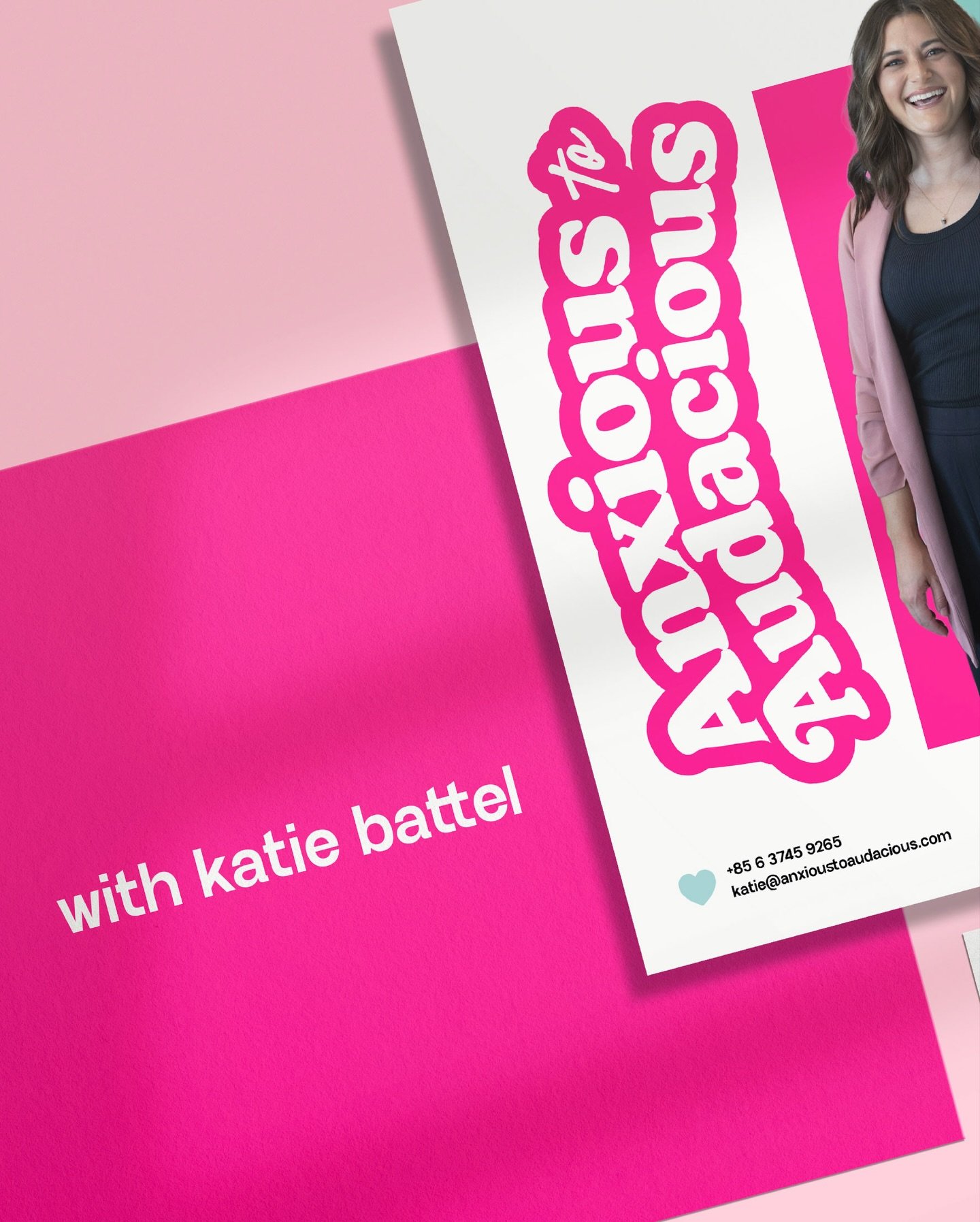 Long time, no talk 🤣🩷
Reappearing from the abyss to share the new branding for @anxioustoaudacious - aka my good friend Katie. 

Branding packages now available for Jan - March of 2026, DM to book. 

#graphicdesign #digitaldesign #branddesign