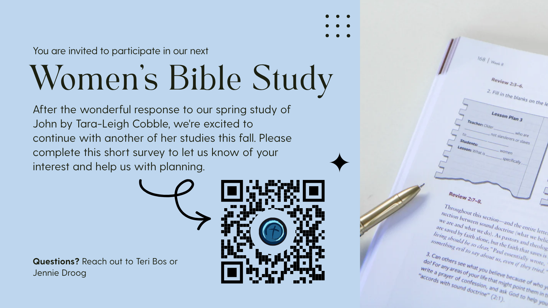 Fall Women's Bible Study