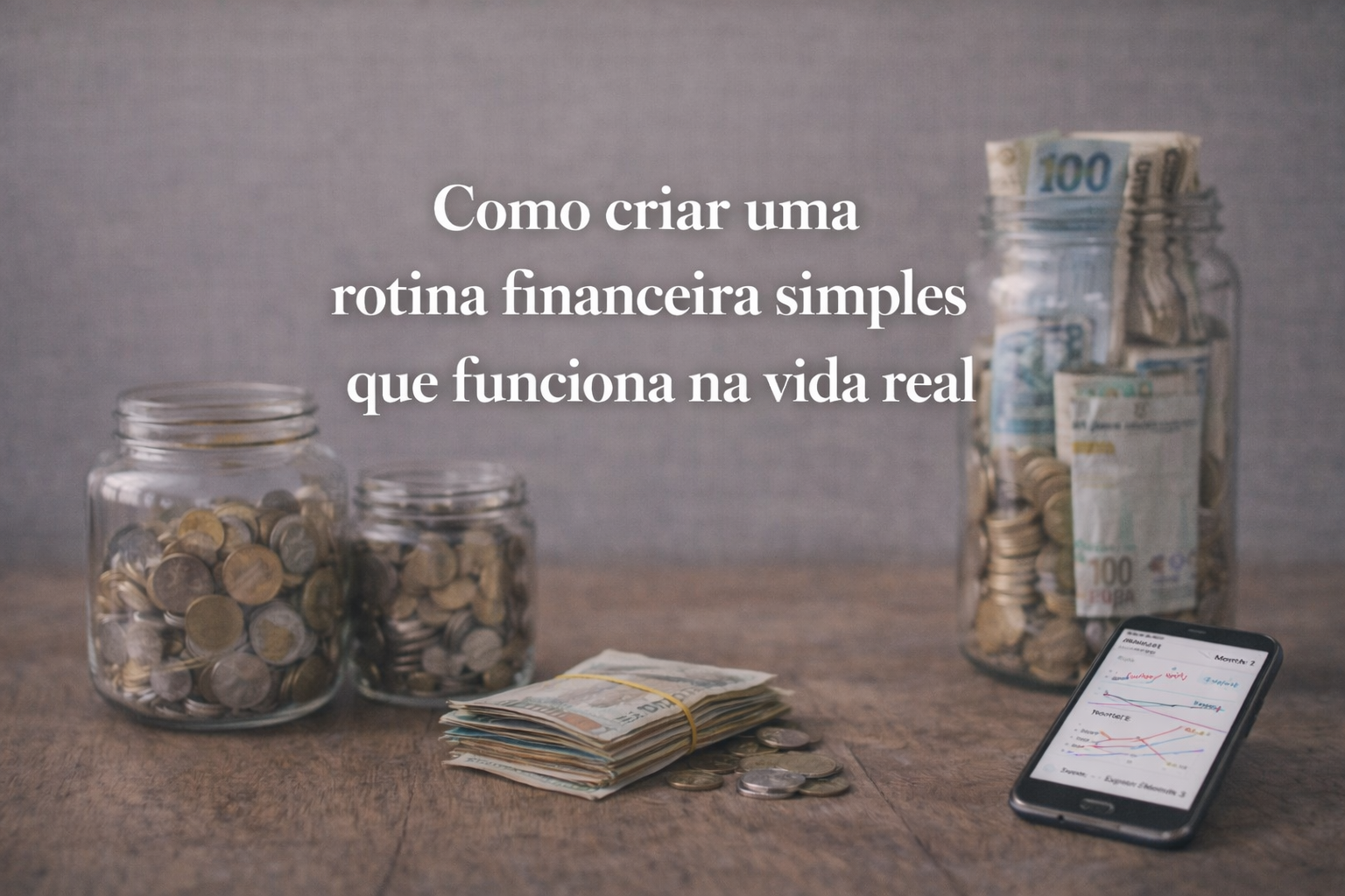 Como criar uma rotina financeira simples que funciona na vida real