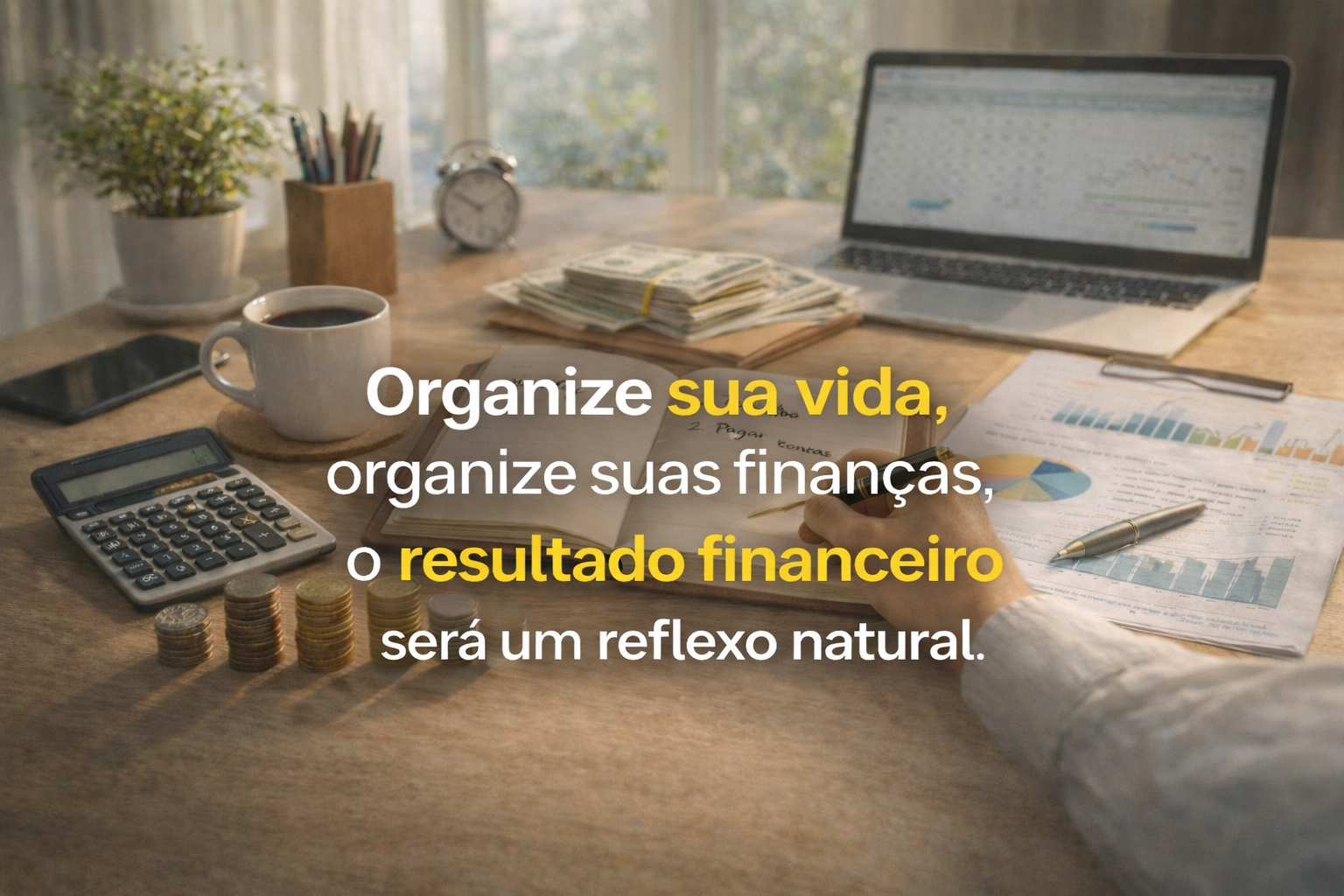 Como organizar a vida, para obter resultado financeiro
