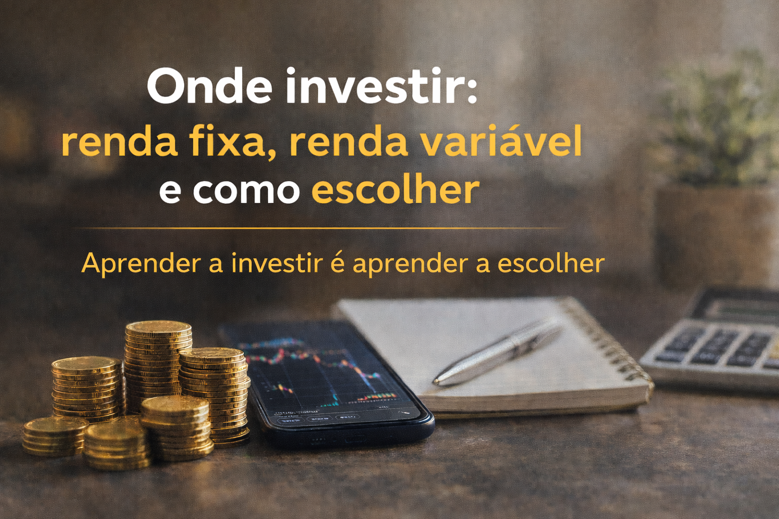 Onde investir: renda fixa, renda variável e como escolher