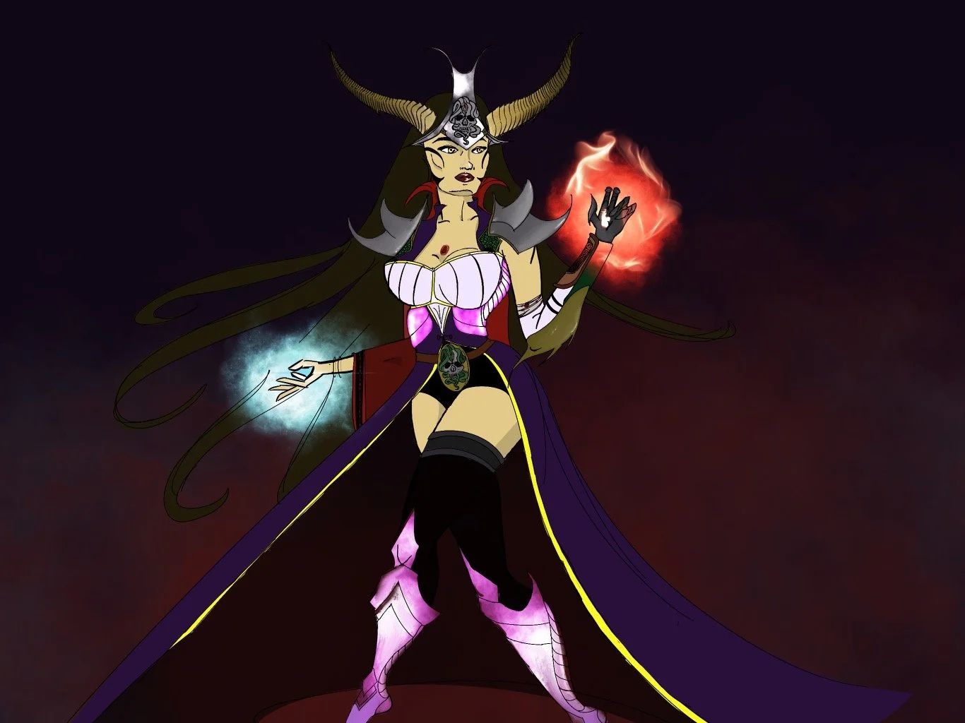 Procreate Tryout - Queen of Good & Evil