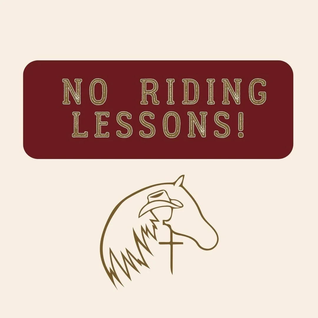 NO Riding Lessons