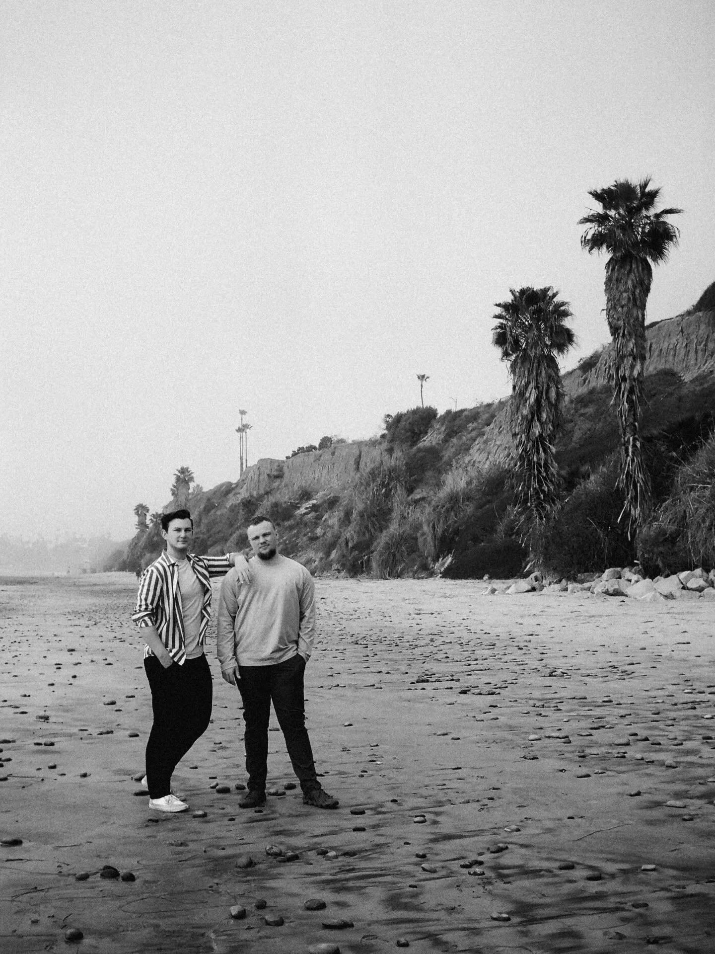 Zach and Max in black and white film🖤🤍