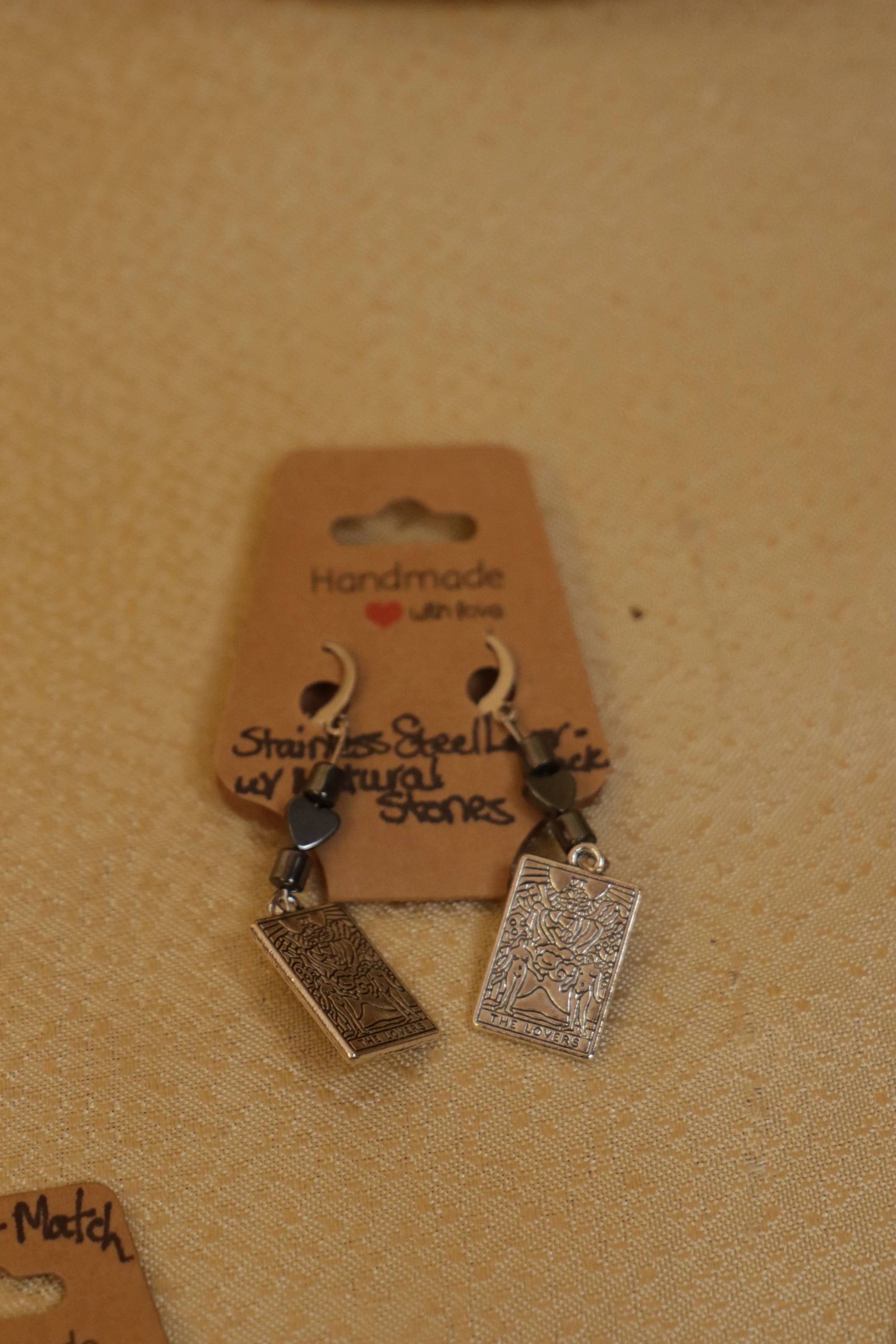 The Lovers Natural Stone Lever Back Earrings