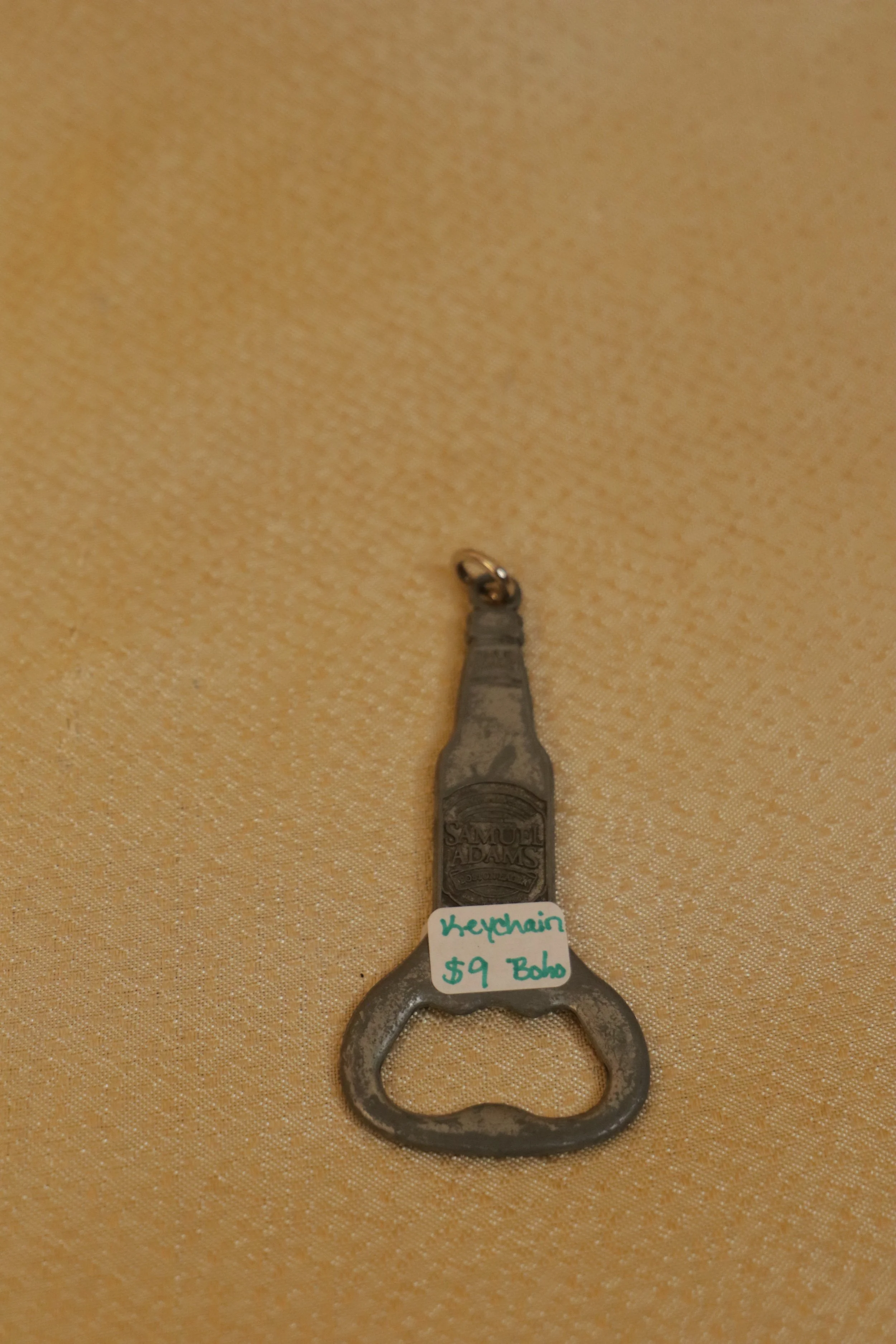 Samuel Adams Pewter Keychain Bottle Opener