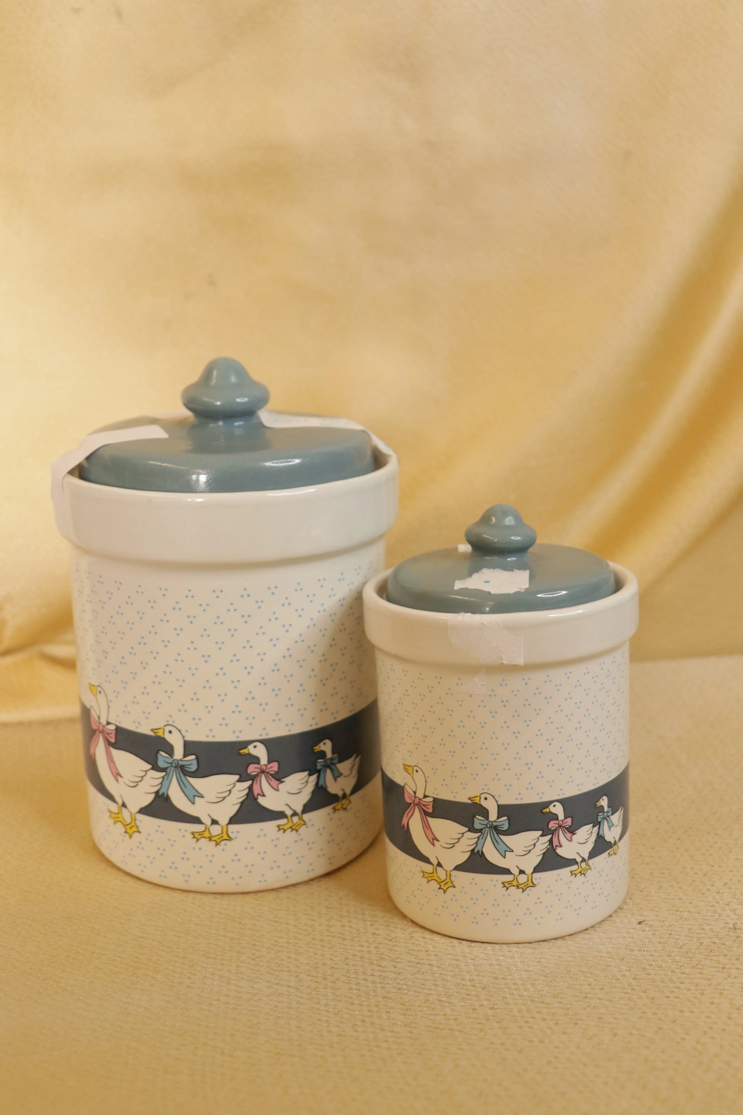 Pair of Geese Cannisters