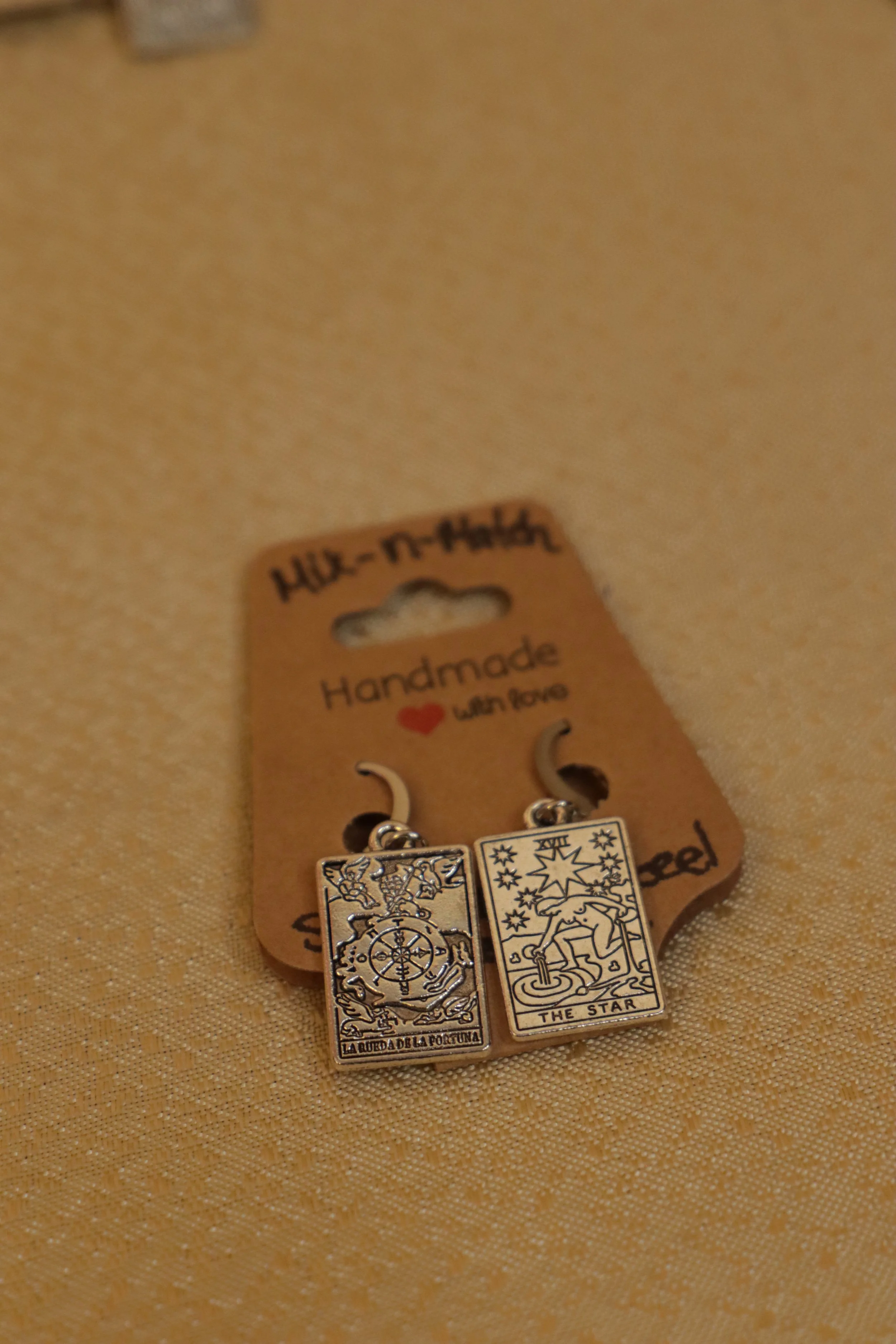 Wheel of Fortune/The Star Lever Back Earrings