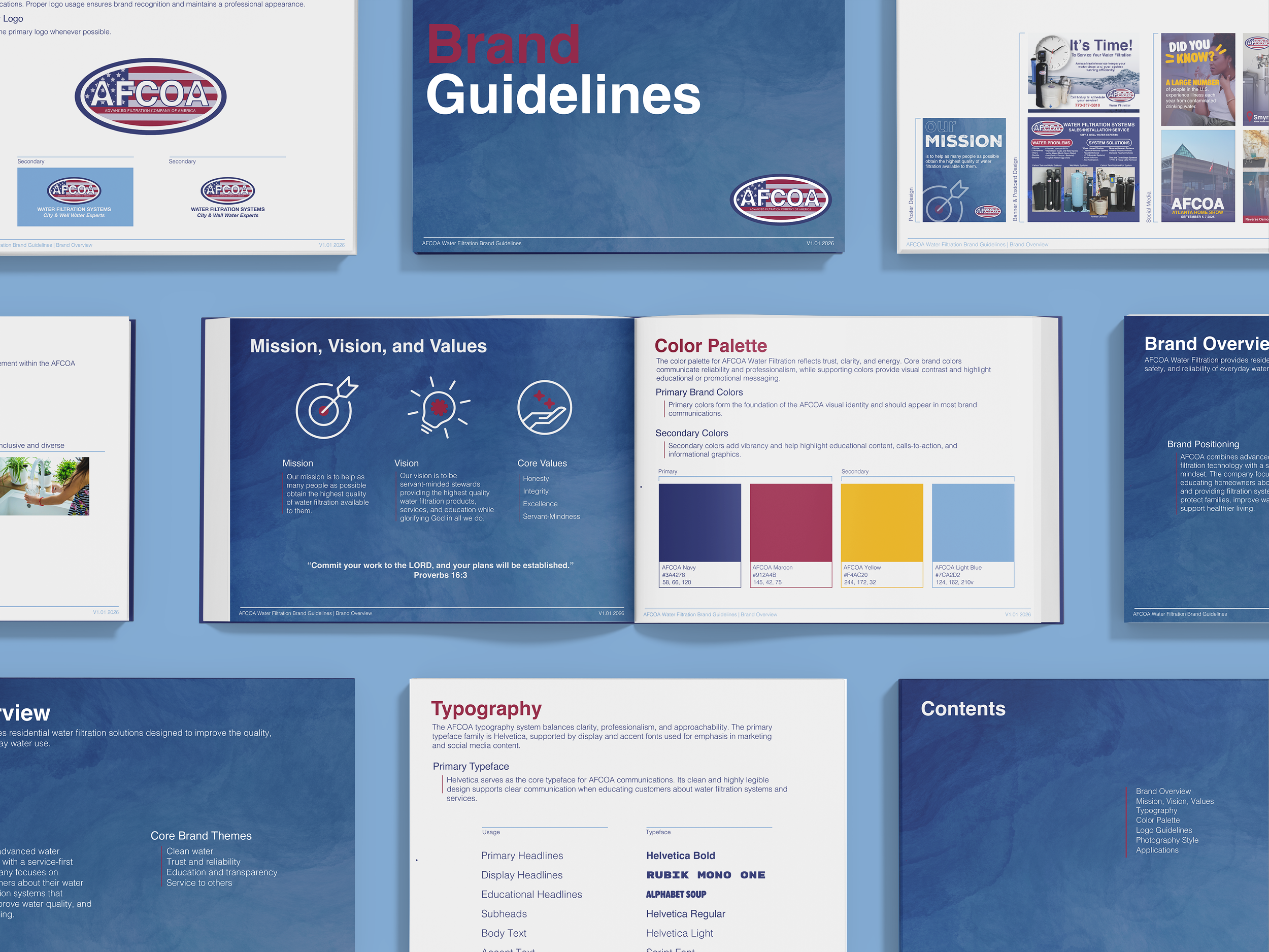 AFCOA Water Filtration Re-brand Style Guide