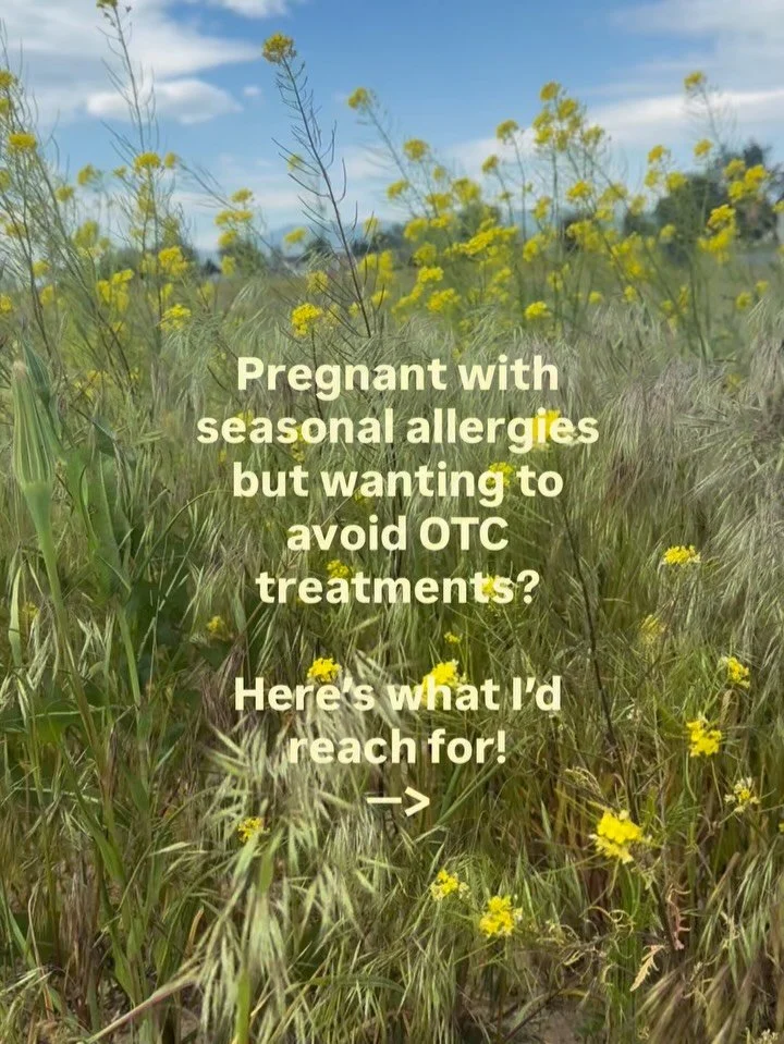 Whether you&rsquo;re preconception, pregnant, postpartum, or just wanting to avoid OTC treatments, these are my go-tos when it comes to seasonal allergies! 🤧🌼🌾 

Comment &ldquo;🌾&rdquo; and I will send you the links to all my favorites whether th