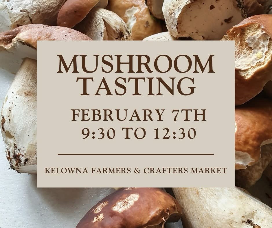 Boy, do we have a TREAT for you this Saturday! 🍄

@freshpickmushroomskelowna  will be at the Kelowna Farmers &amp; Crafters Market cooking up something special&hellip;

Saut&eacute;ed Oyster Mushrooms in Truffle Oil, and yes, you can try a sample!
C