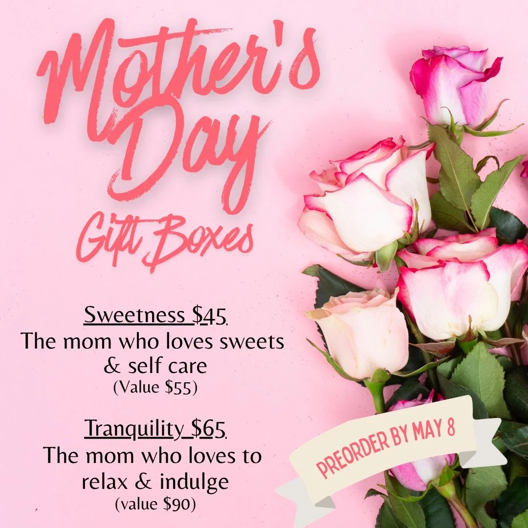 Mother&rsquo;s Day is around the corner and we&rsquo;ve got you covered. 💝

Our gift boxes are filled with locally made goods from our vendors &mdash; from sweet treats to self care and everything in between.

Preorder by Friday, May 8 and pick up a