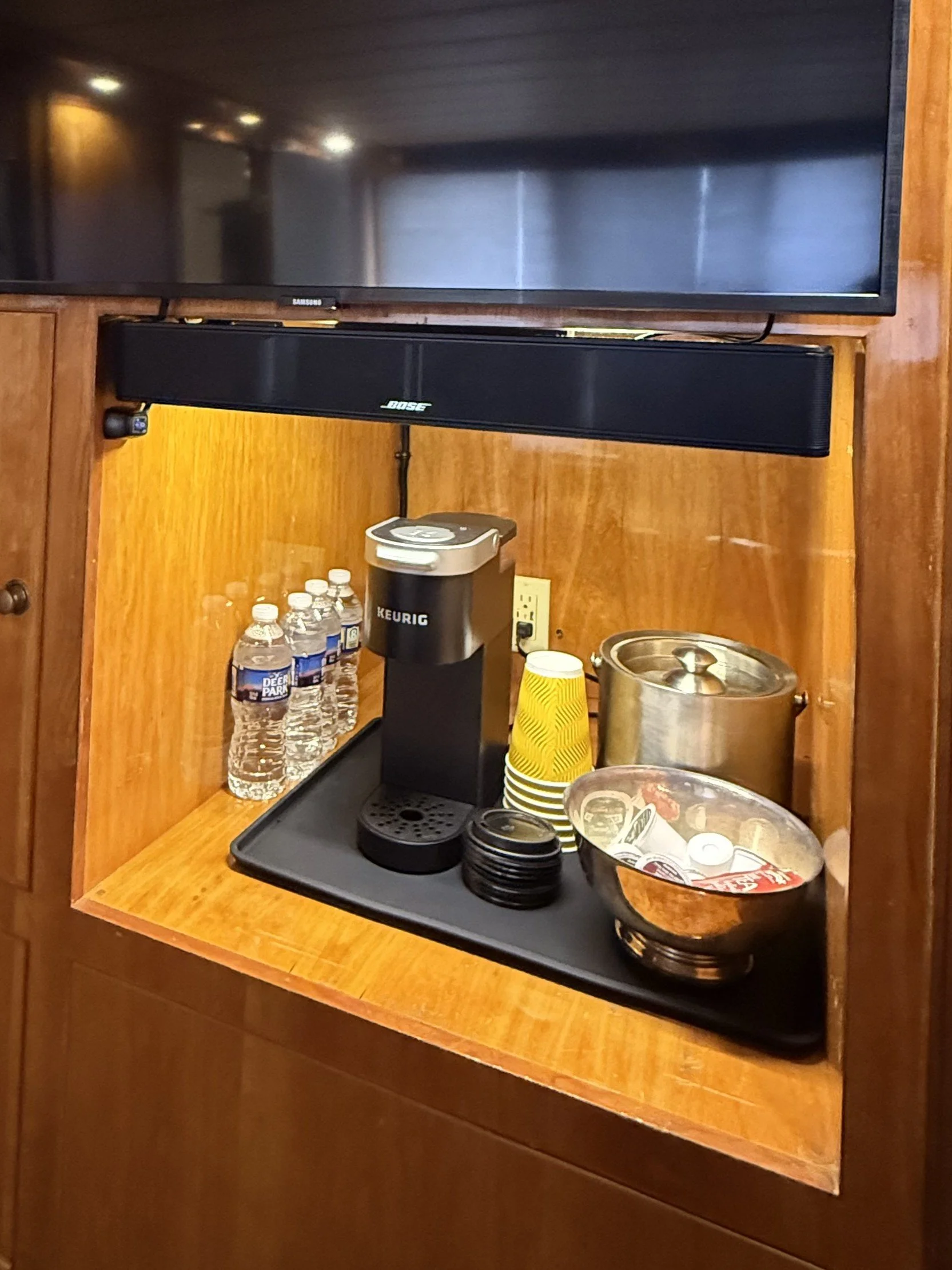Aft King Master Stateroom Coffee Station