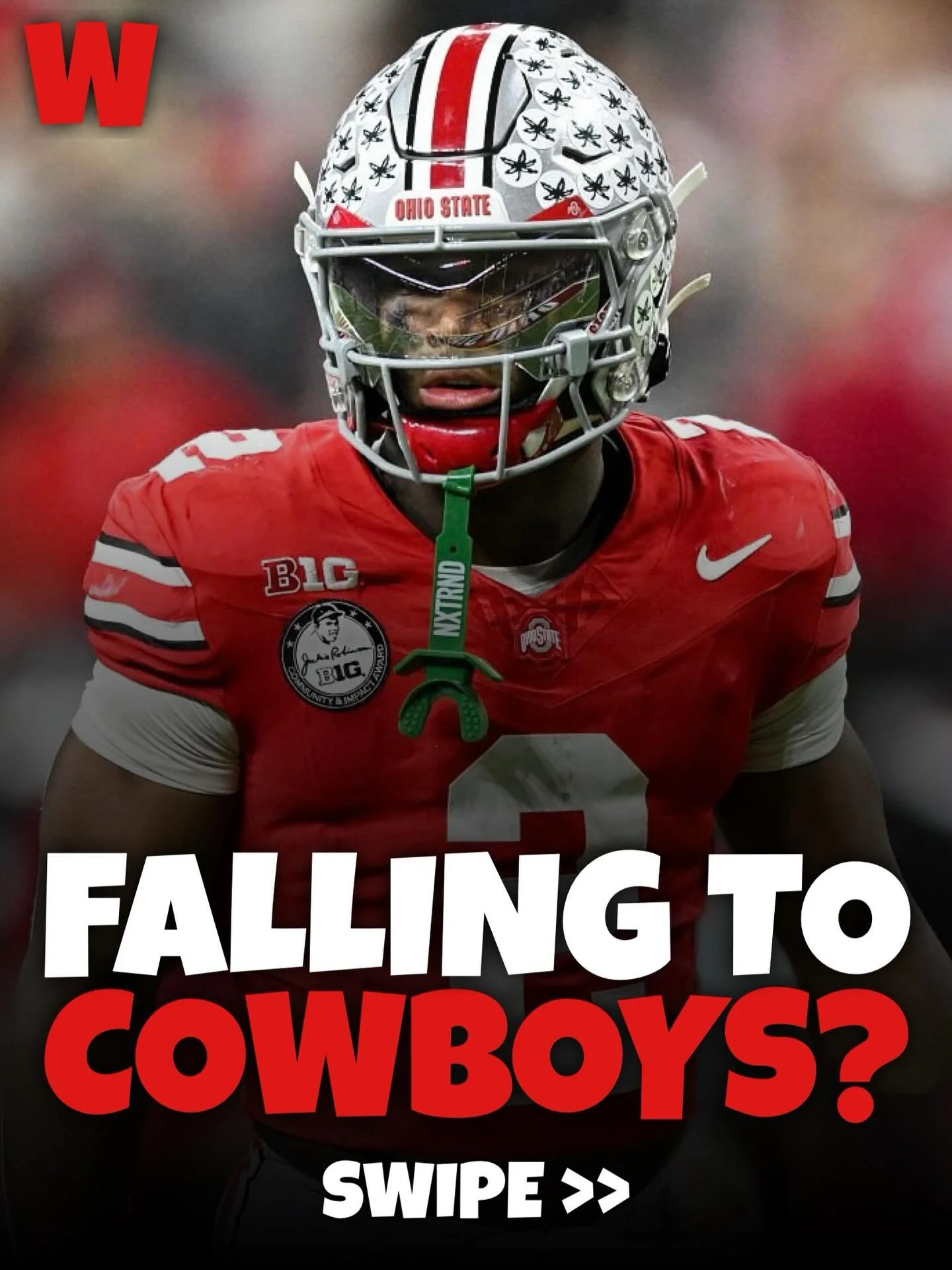 Ohio State safety Caleb Downs now has buzz of falling outside of the Top 10 to be sitting there at pick 12 for the Cowboys 👀

Despite the narrative of picking a safety is not a good value decision, Downs has clearly been one of the best players in a