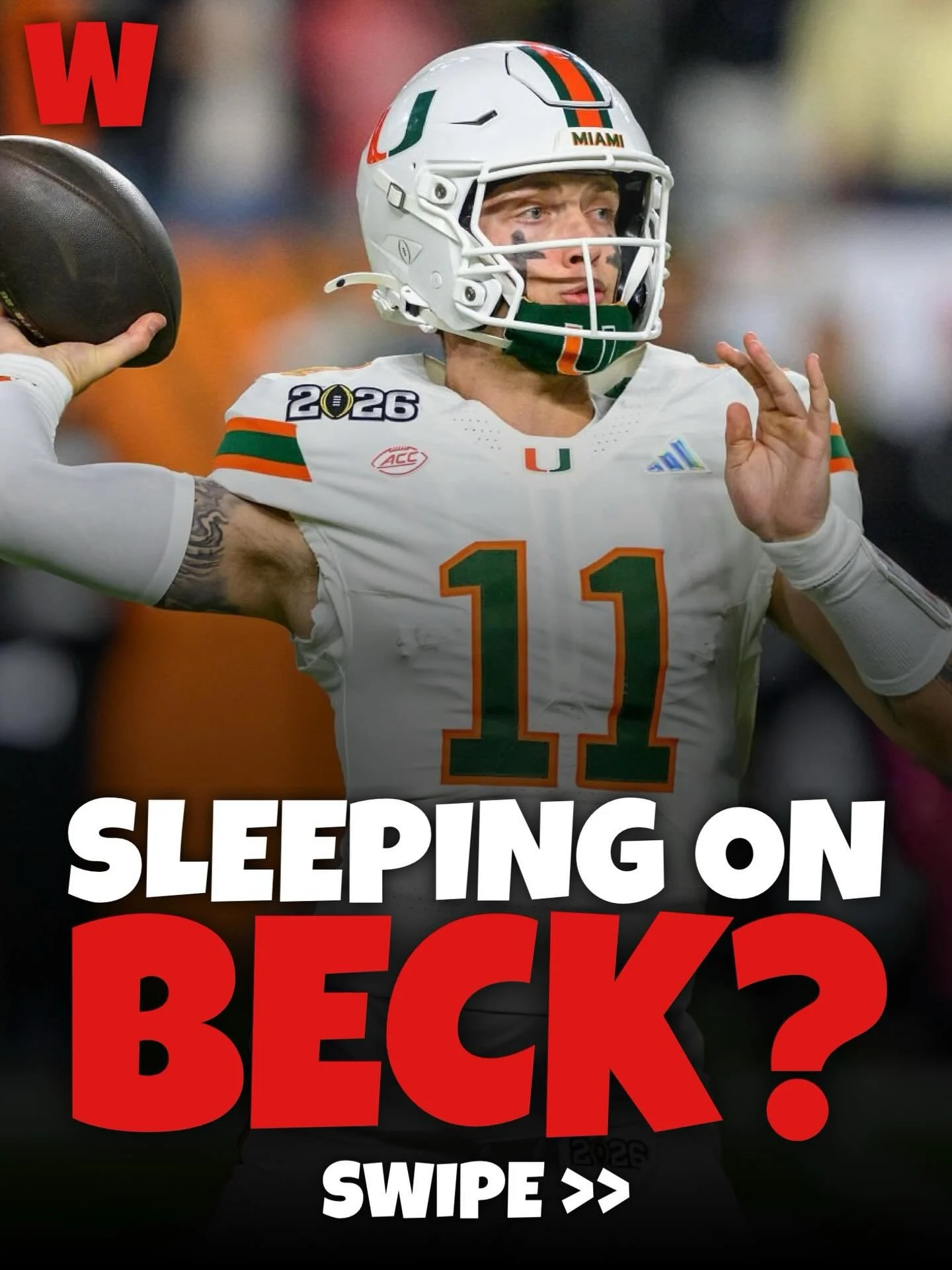 Carson Beck might very well be the most NFL ready QB in this draft class 👀

After a strong 2025 that resulted in a national championship appearance, we saw a lot of improvement in Beck&rsquo;s game. He showed poise, maturity, and the ability to read