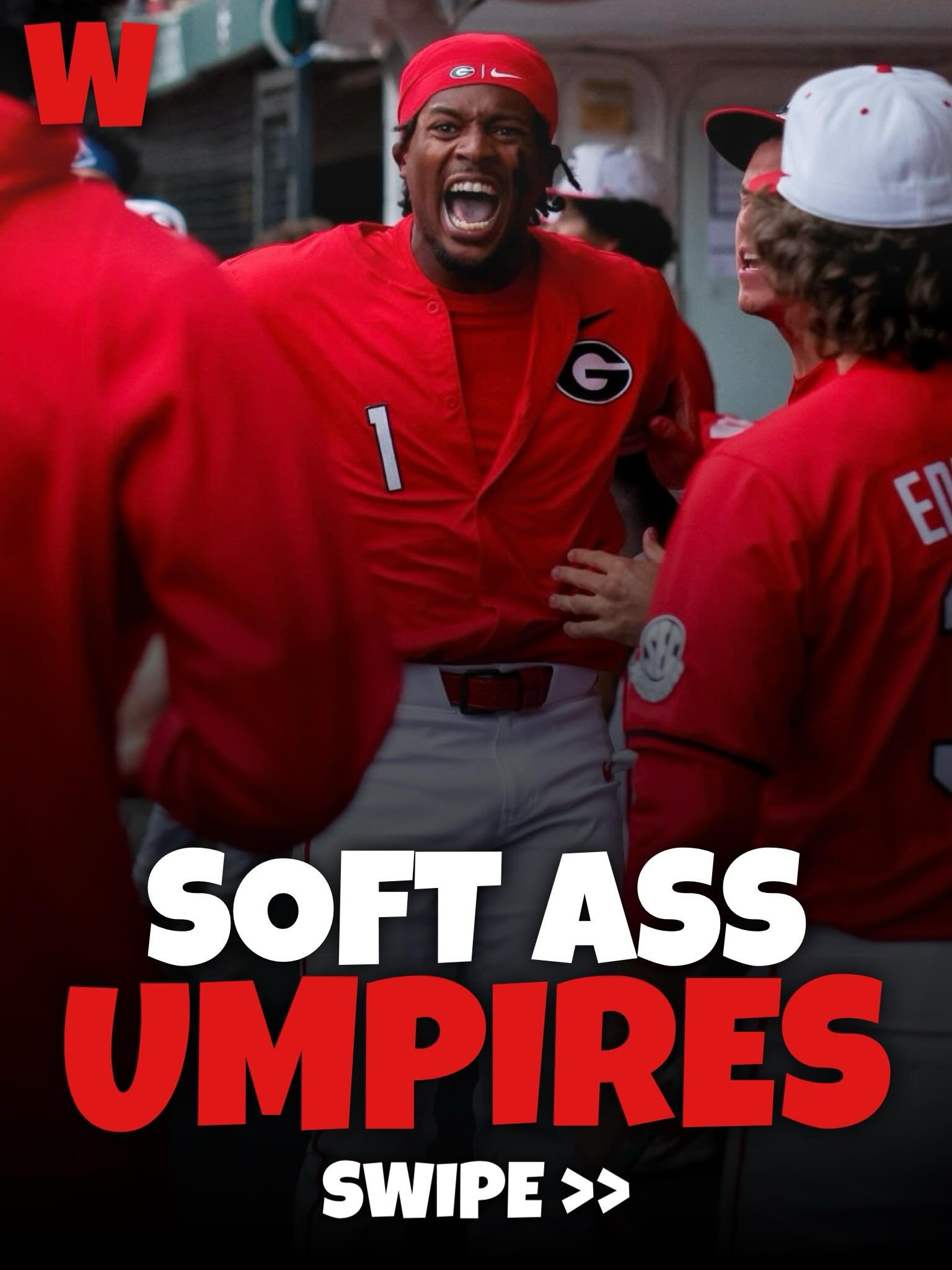 Georgia 3B Tre Phelps got ejected from the team&rsquo;s regional win over Liberty for this home run celebration 😮

While it might look a little excessive, this was huge spot in a one-run game. Phelps never directed anything towards the opposing team