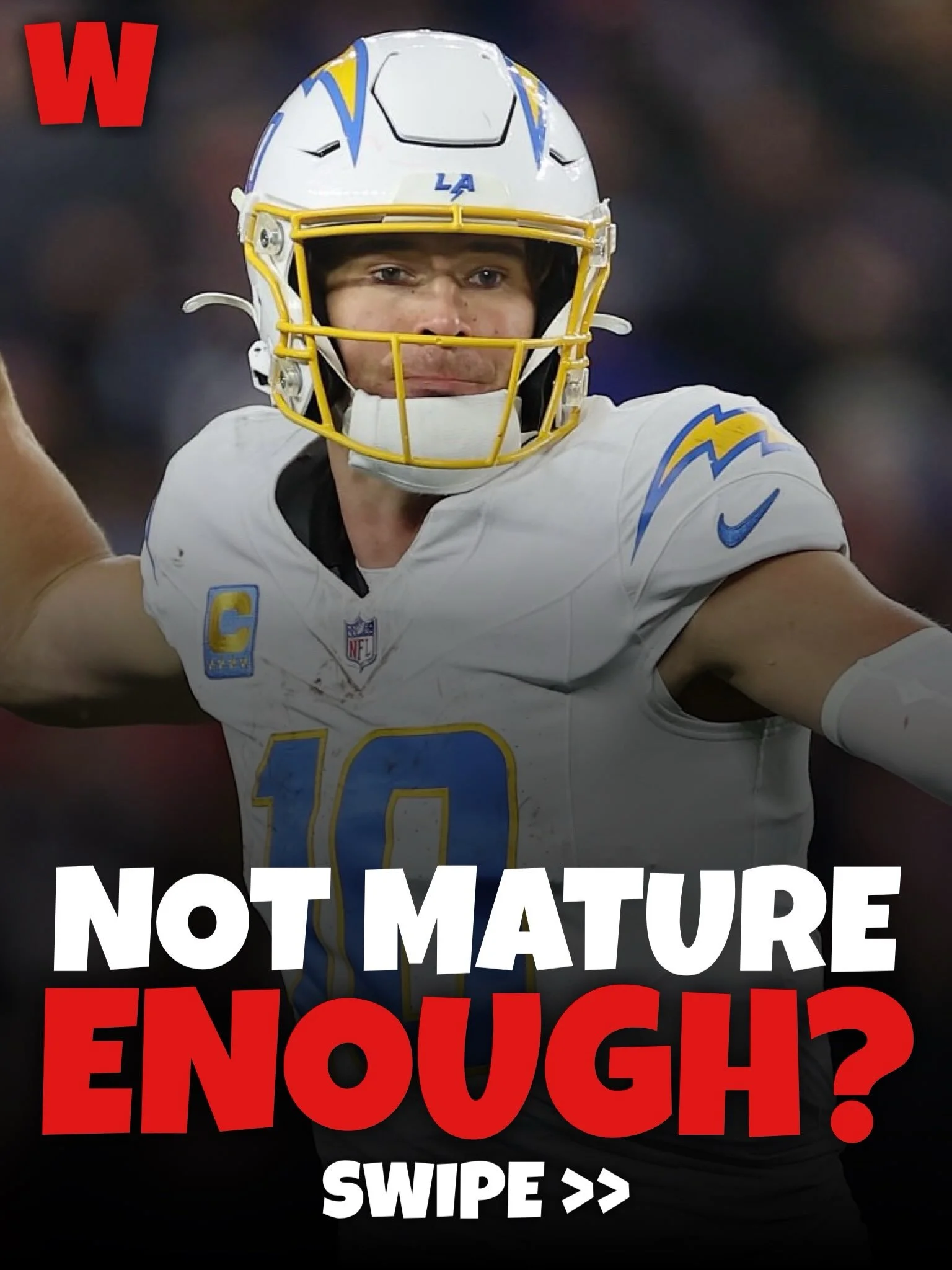 Justin Herbert was recently called out by a NFL Exec, saying that &ldquo;he doesn&rsquo;t have the maturity level&rdquo; of other QBs 😳

While there is no denying Herbert&rsquo;s talent and athleticism, it is true that he doesn&rsquo;t seem to have 